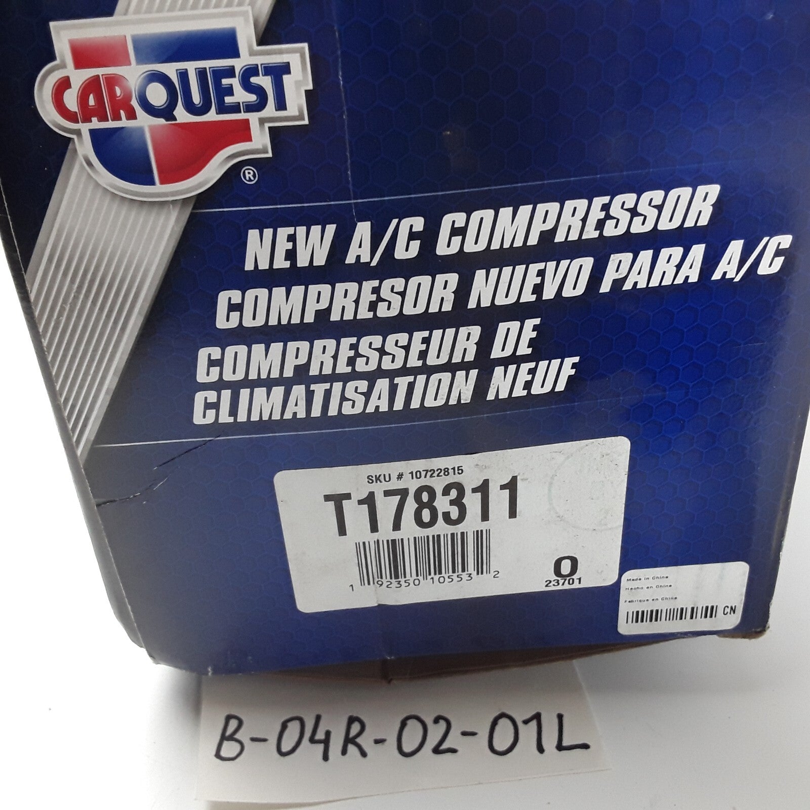 Carquest Premium T178311 A/C Compressor Fits Kia Rondo 2007 2008 2009