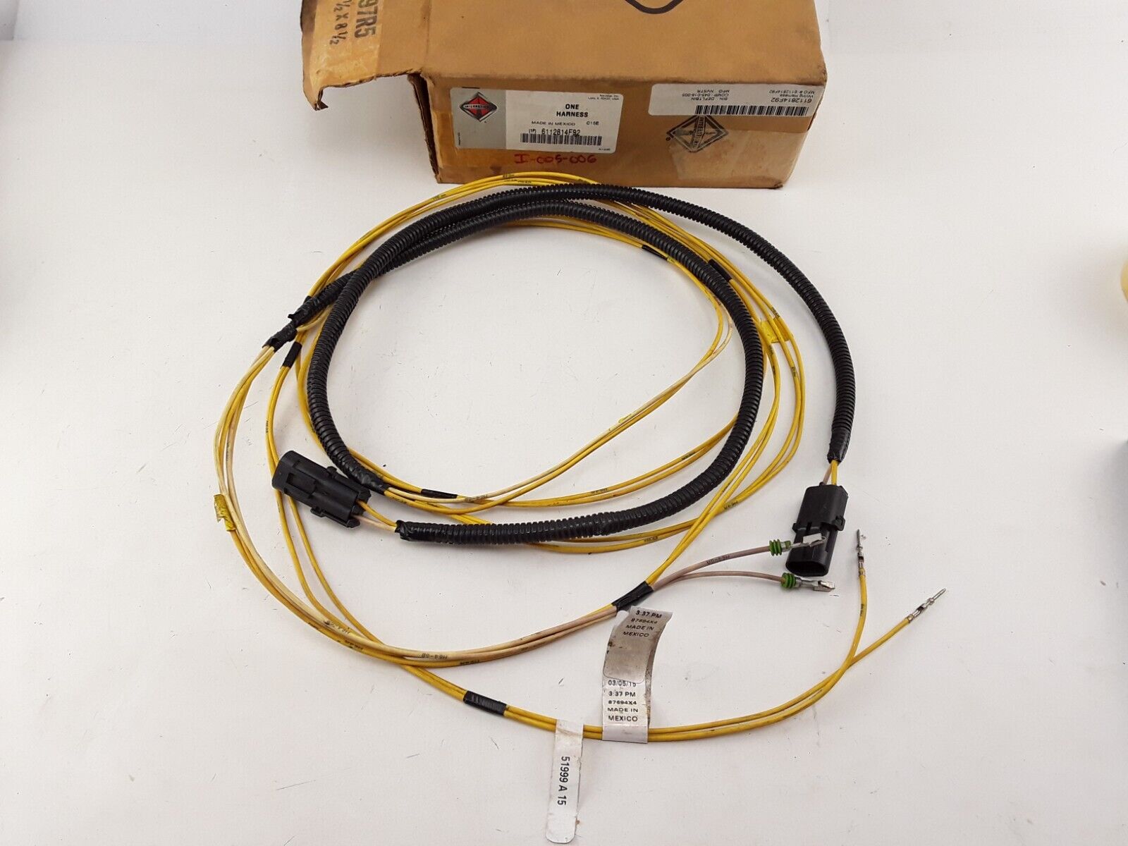 OEM International Navistar 6112814F92 Harness Wiring Forward Chassis Fog Lights - HotCarParts