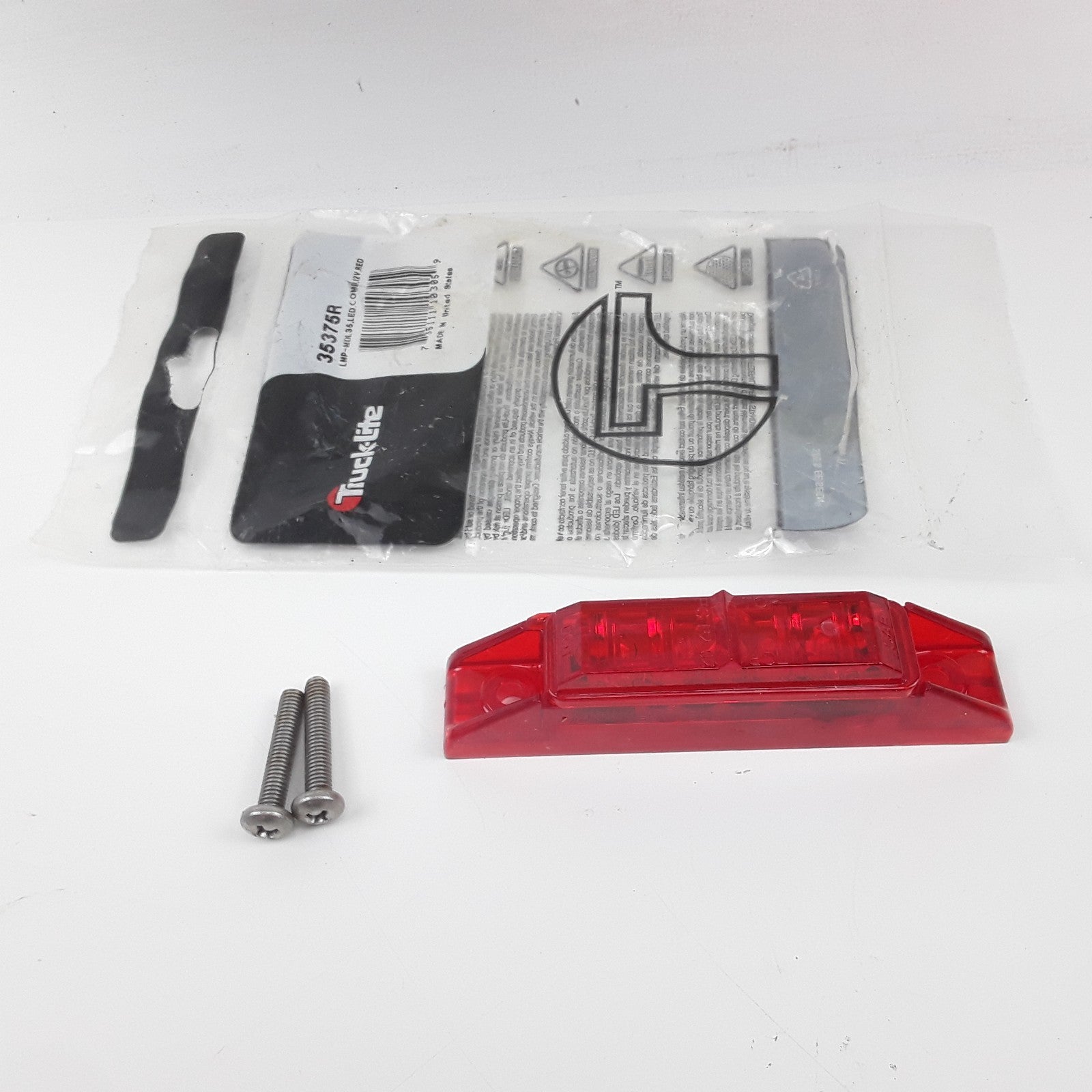 Truck-Lite 35375R 35 Series Marker LED Light Fits N Forget M/C Lamp Connection