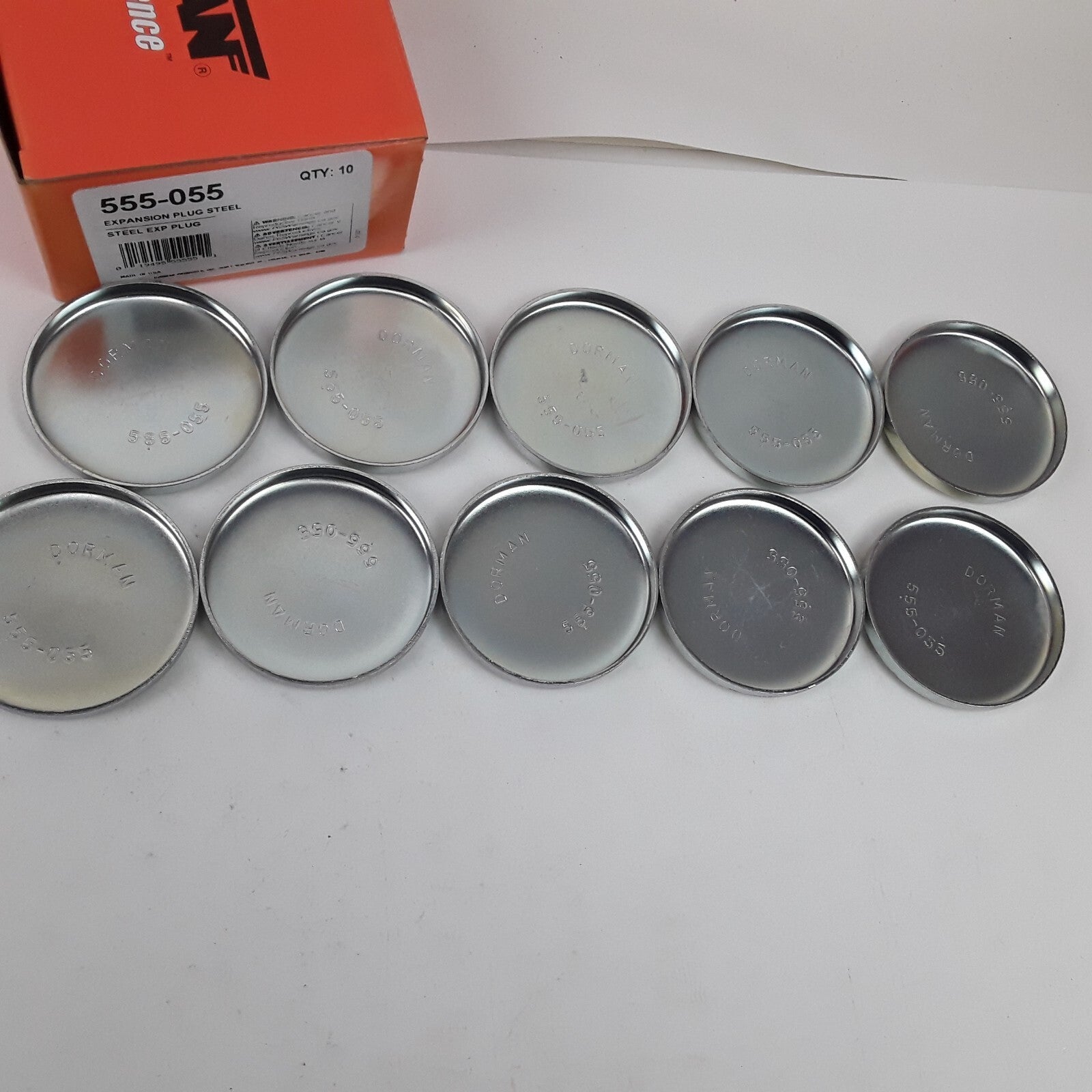 10 Engine Camshaft Steel Cup Expansion Plug 2-1/2" 0.28 For Mercury Ford Lincoln