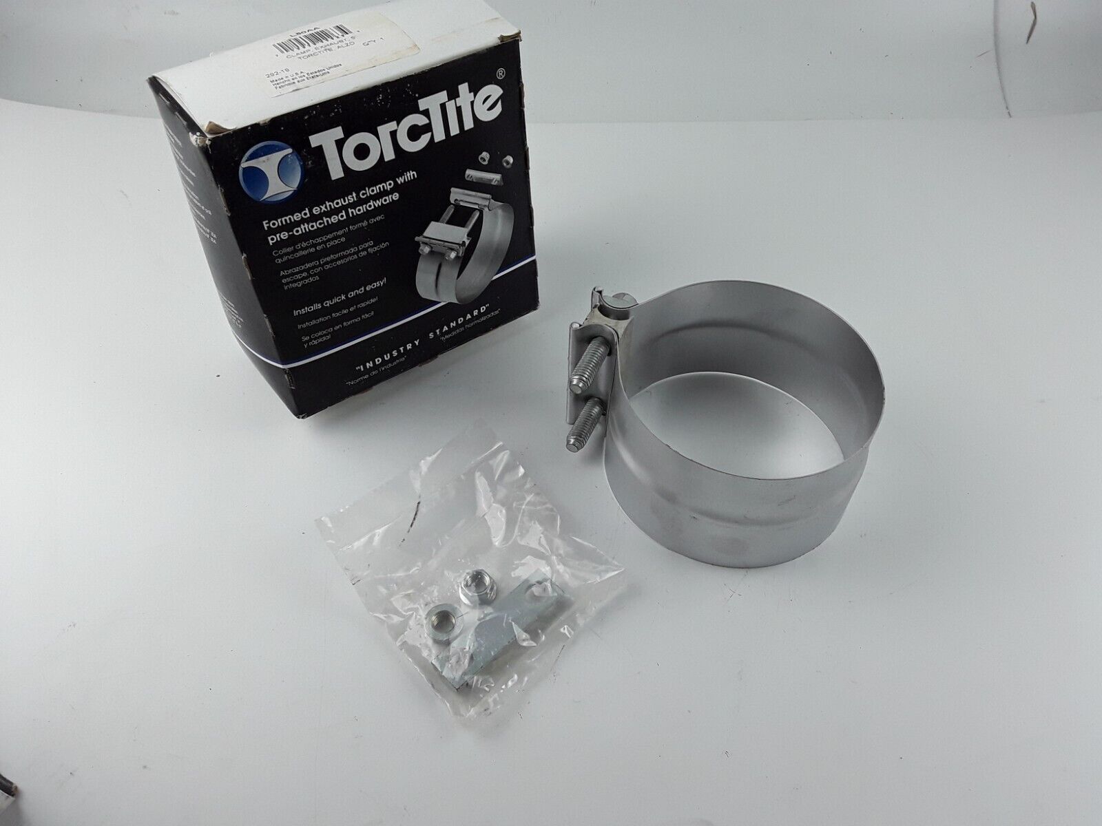 Torqtite L50AA 5" 5 in Aluminized Stainless Steel Exhaust Clamp Band Fits Volvo - HotCarParts