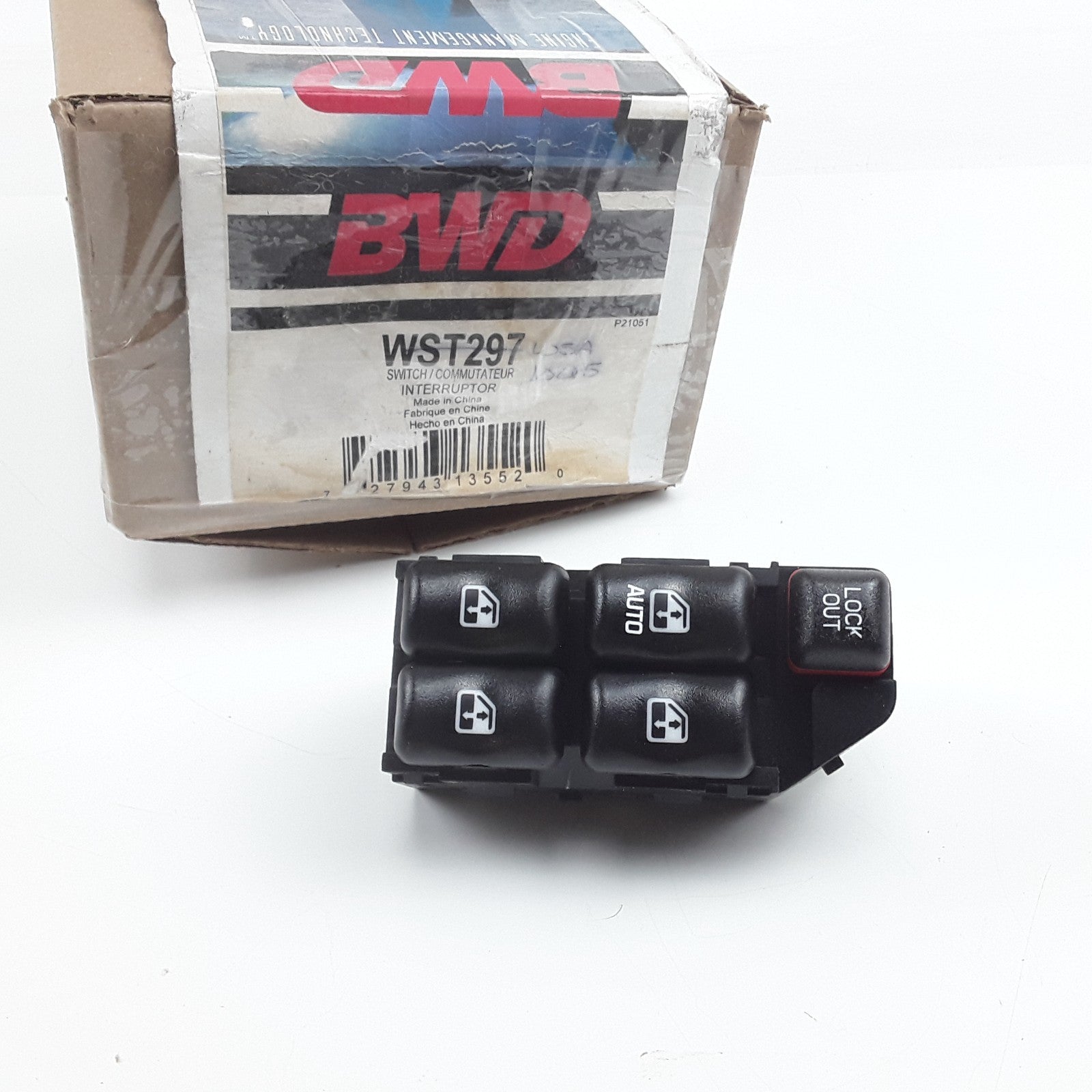 BWD WST297 Front Left Door Window Switch Fits Chevrolet Cavalier (2000-2005)