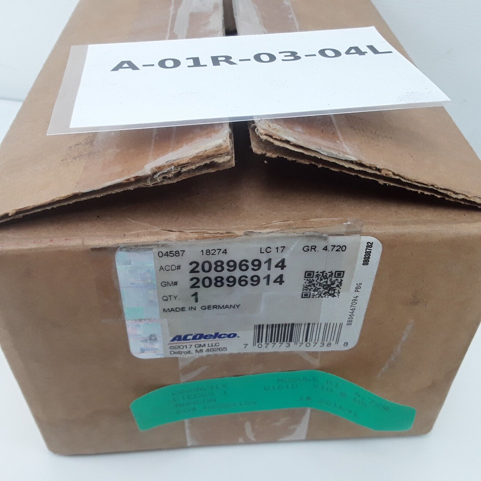 ABS Control Module GM 20896914 p/n 20817954 25834221 25834371 25989530 25989531