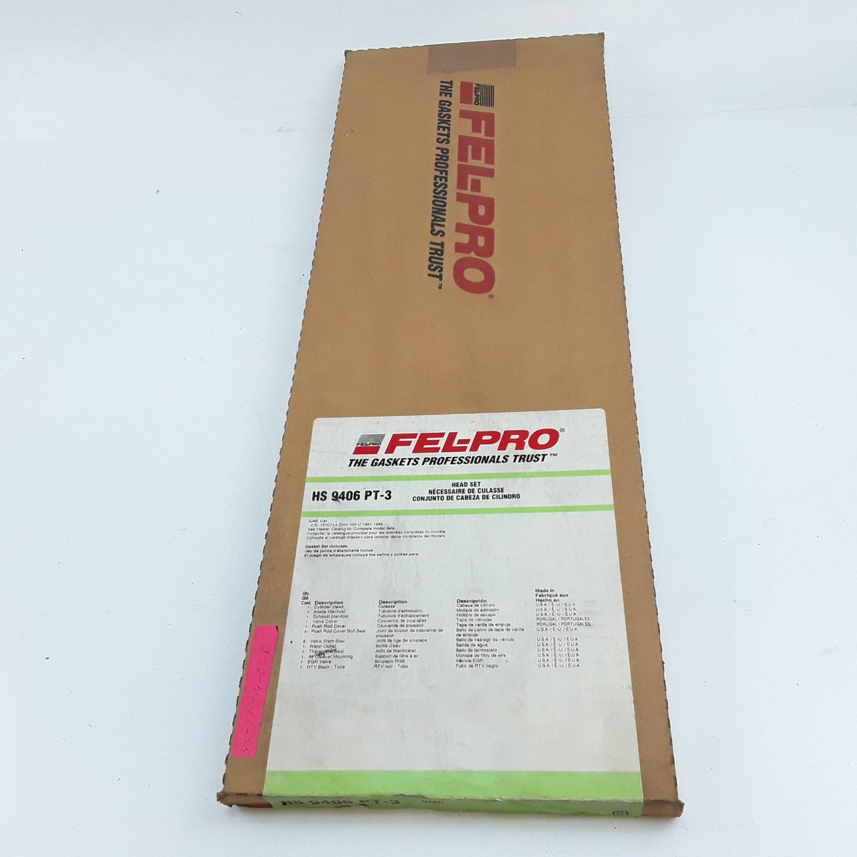 FEL-PRO HS 9406 PT-3 Head Gasket Set For Pontiac Oldsmobile Buick 1989 1990 1991