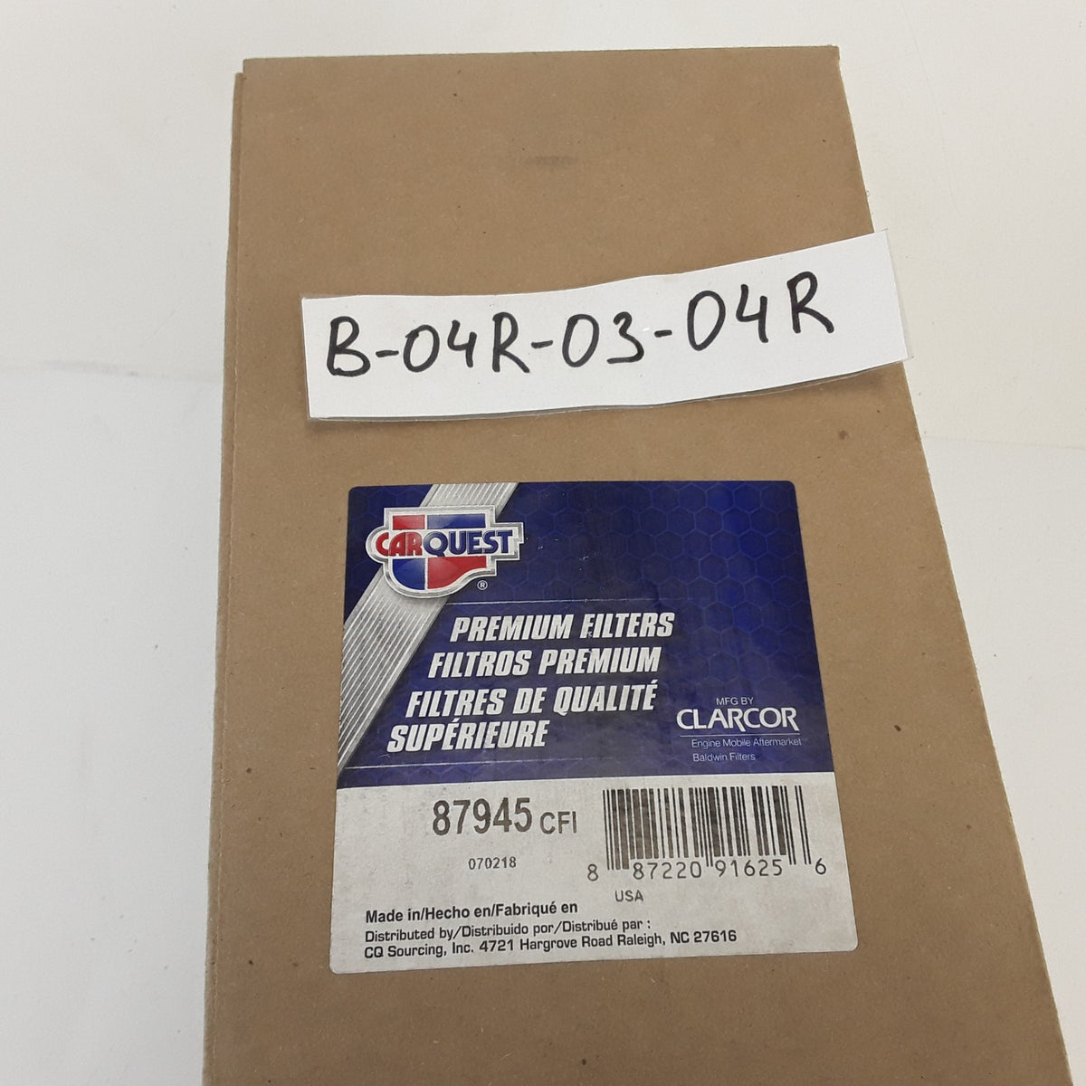 Carquest 87945 Engine Air Filter For Case A43265 John Deere AR45785 5020 Tractor