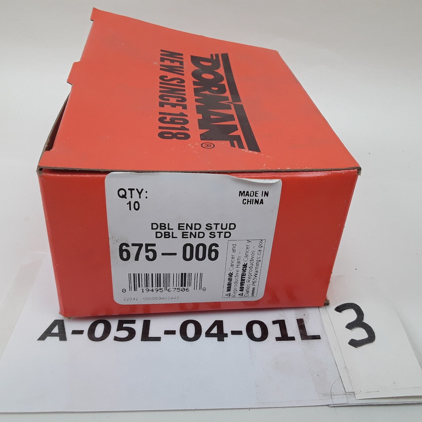 Multi-Purpose Car Truck Double Ended Stud - 3/8-16 x 3/4 In. and 3/8-16 x 2 In.
