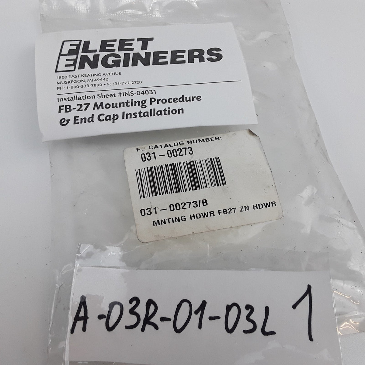 Fleet Engineering 031-00273 Mounting HDWR Caps Fits Heavy Duty Trucks