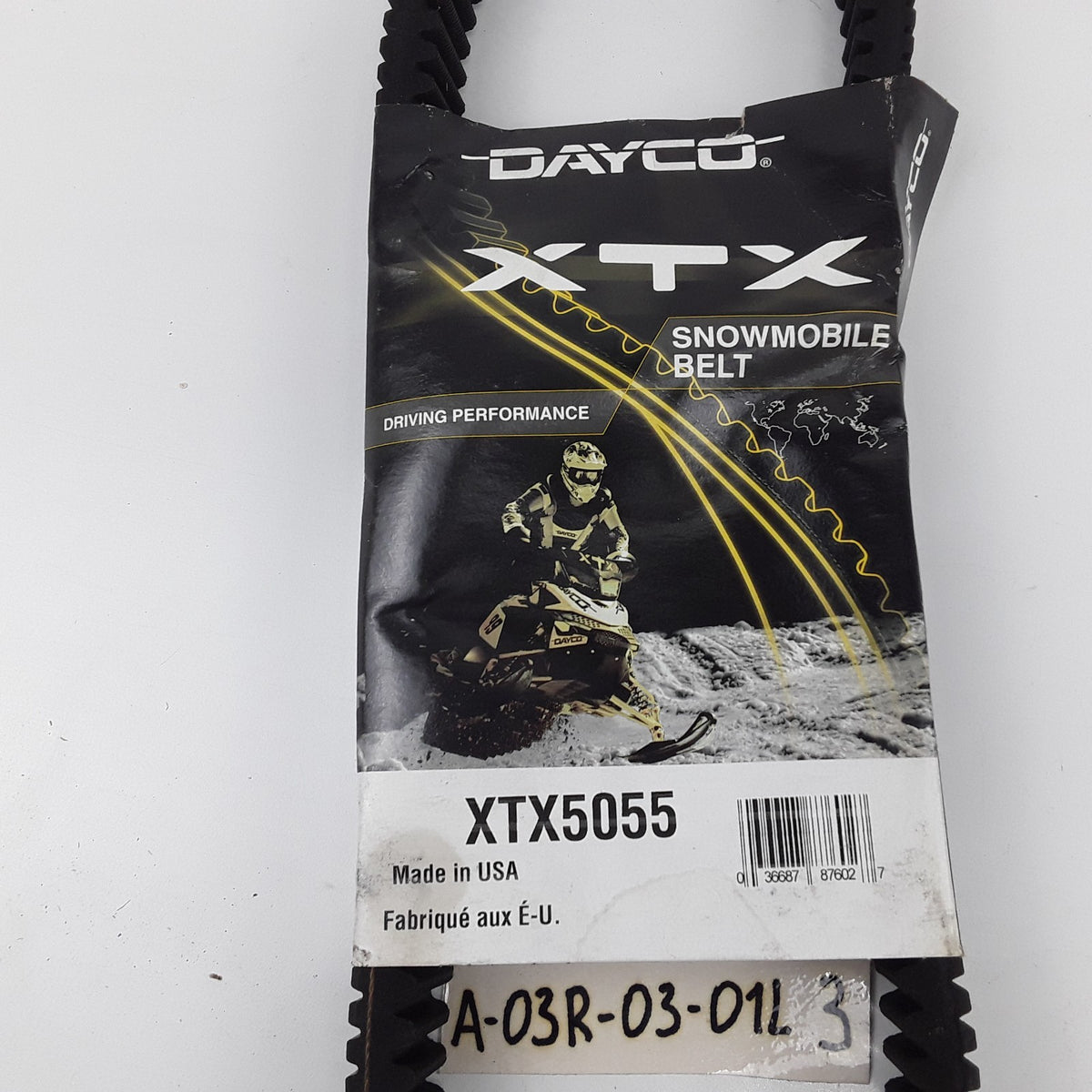 Dayco XTX5055 Drive Belt Fits Polaris 600 IQ Arctic Cat ZR 900 EFI 06-10
