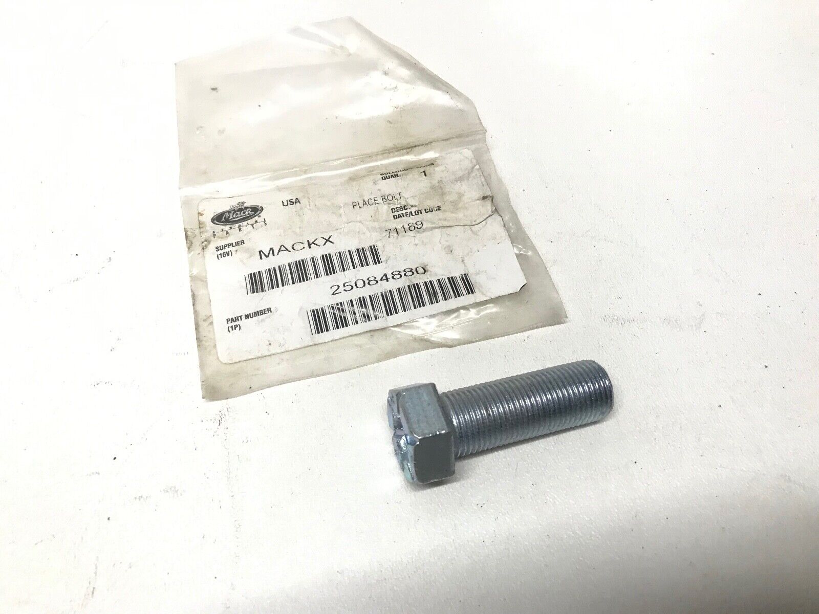 GENUINE MACK OEM 25084880 SCREW MACH - 3AX1372 PLACE BOLT Hexagon Screw - HotCarParts