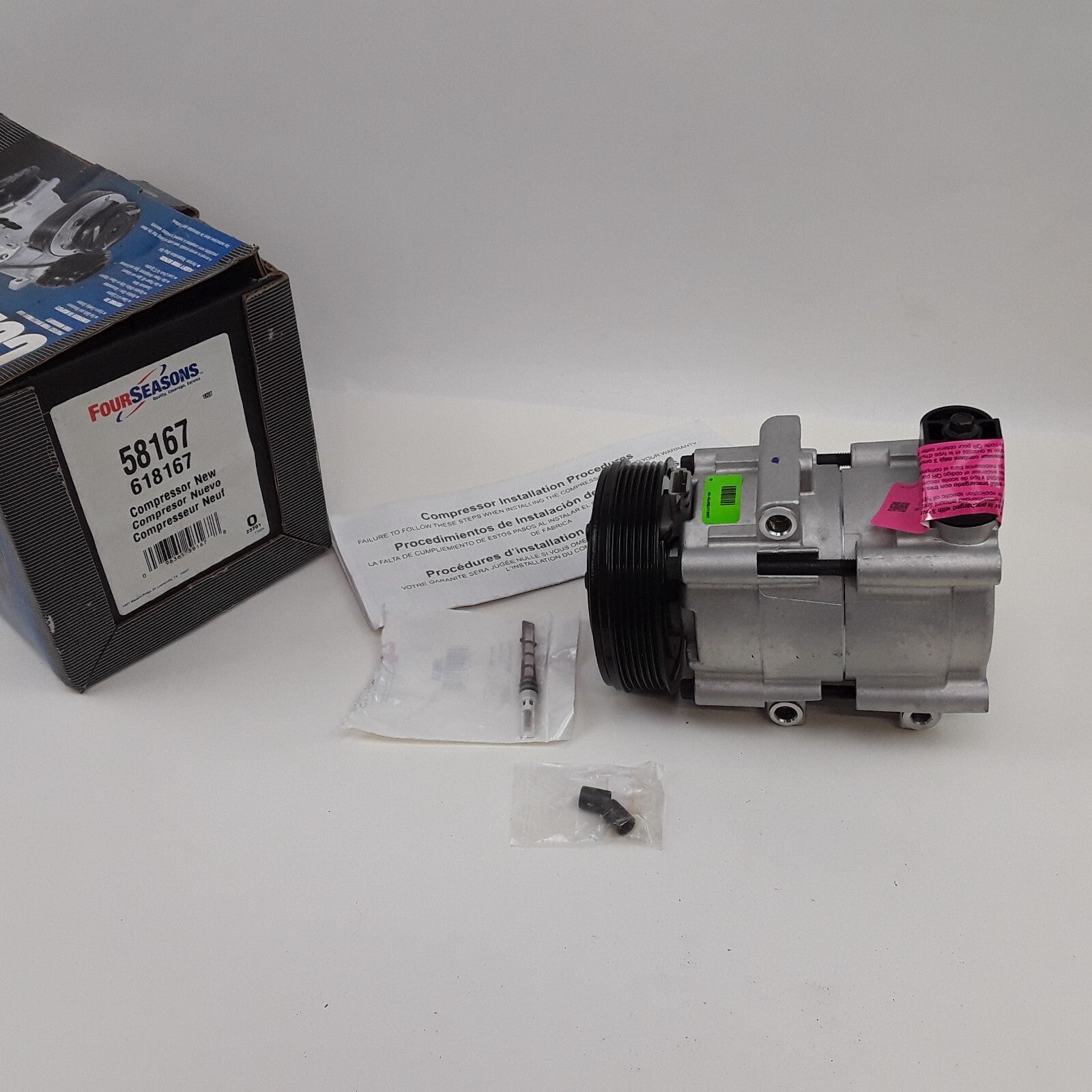 A/C Compressor Fits Ford F-250 Super Duty 2002-2006 F-150 2002-2003 Lobo 2003