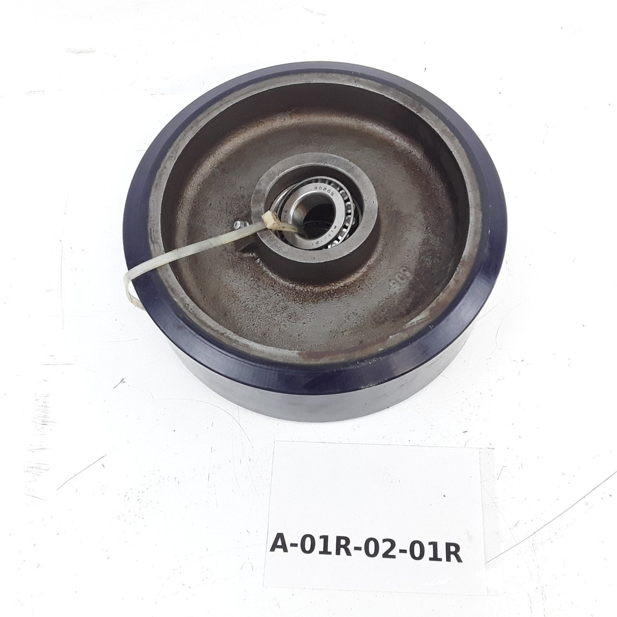 8" x 2-1/2" Industrial Polyurethane Wheel 1" Bore Cast Iron Hub Bearing