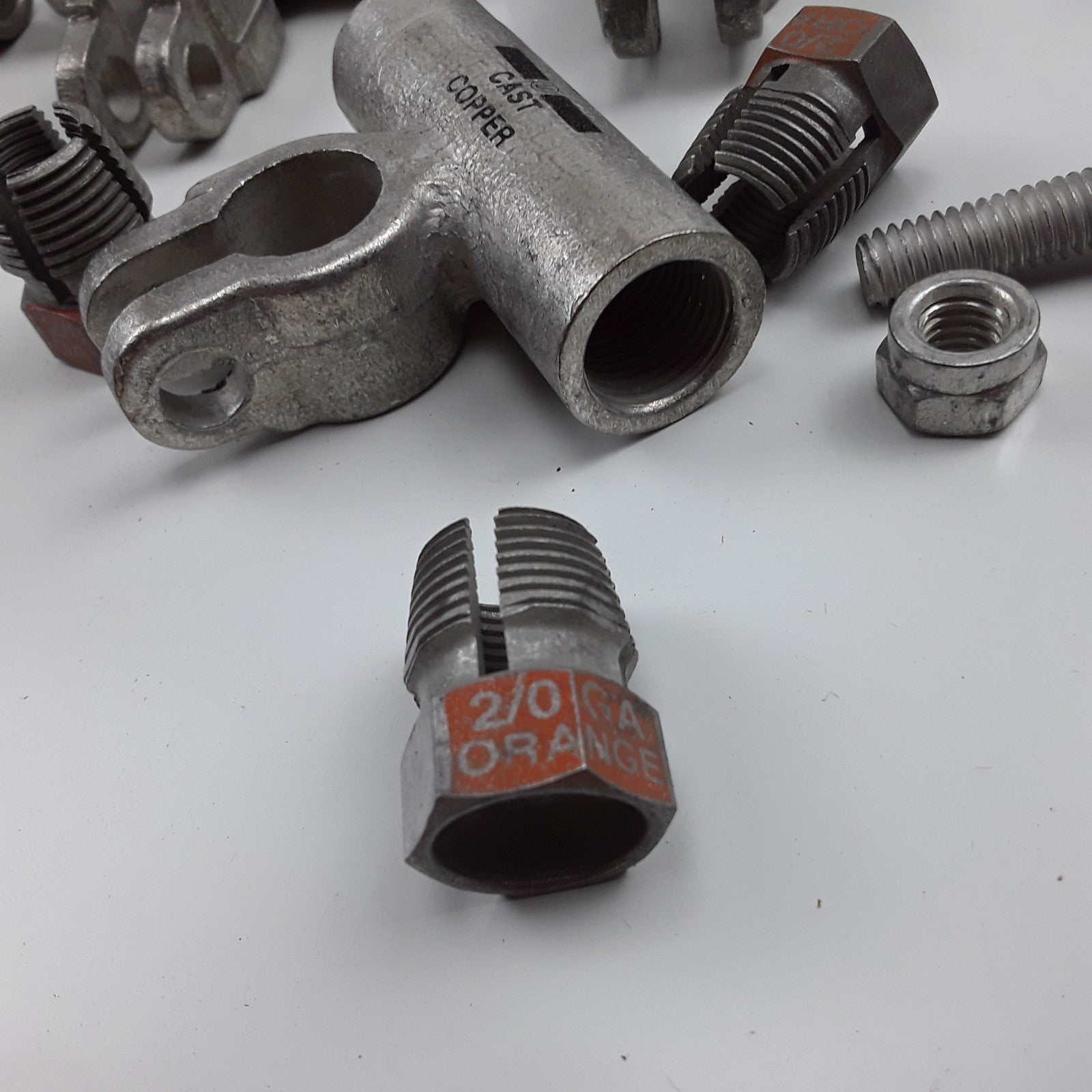 WVE BT276U-5 2/0G Bandera Comp. Gauge Compression Flag Battery Terminal Set of 5