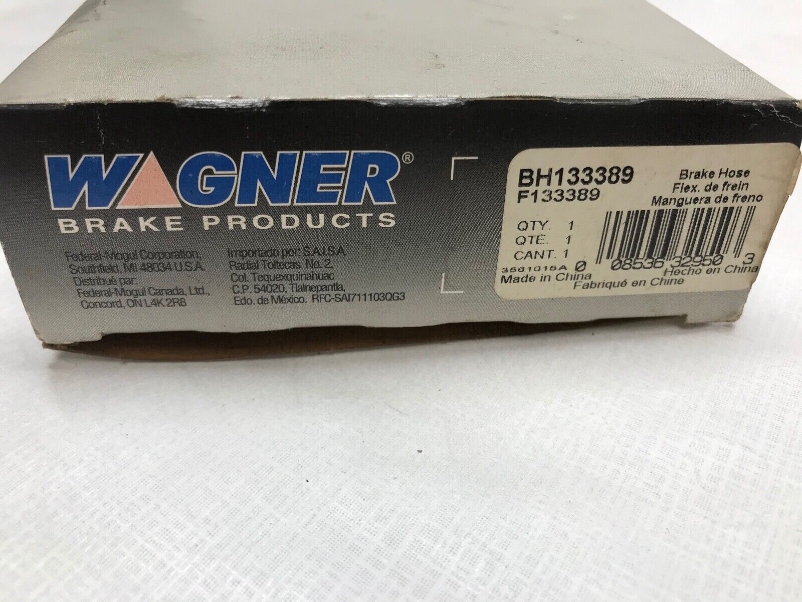 Brake Hydraulic Hose Rear Left GENUINE WAGNER BH133389 for Mercury Ford - HotCarParts