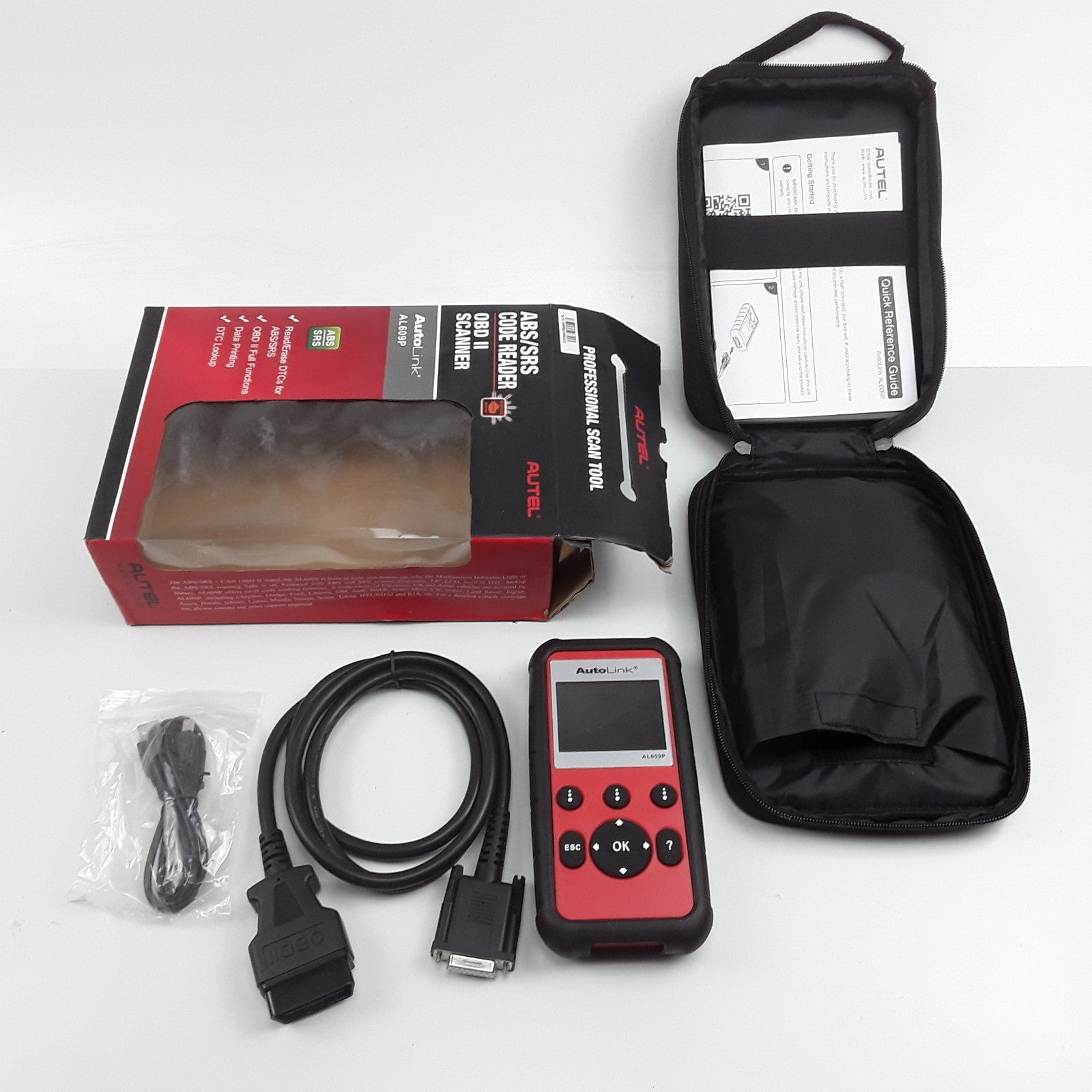 Autel AutoLink AL609P ABS/SRS Code Reader OBD II Full Functions Data Printing