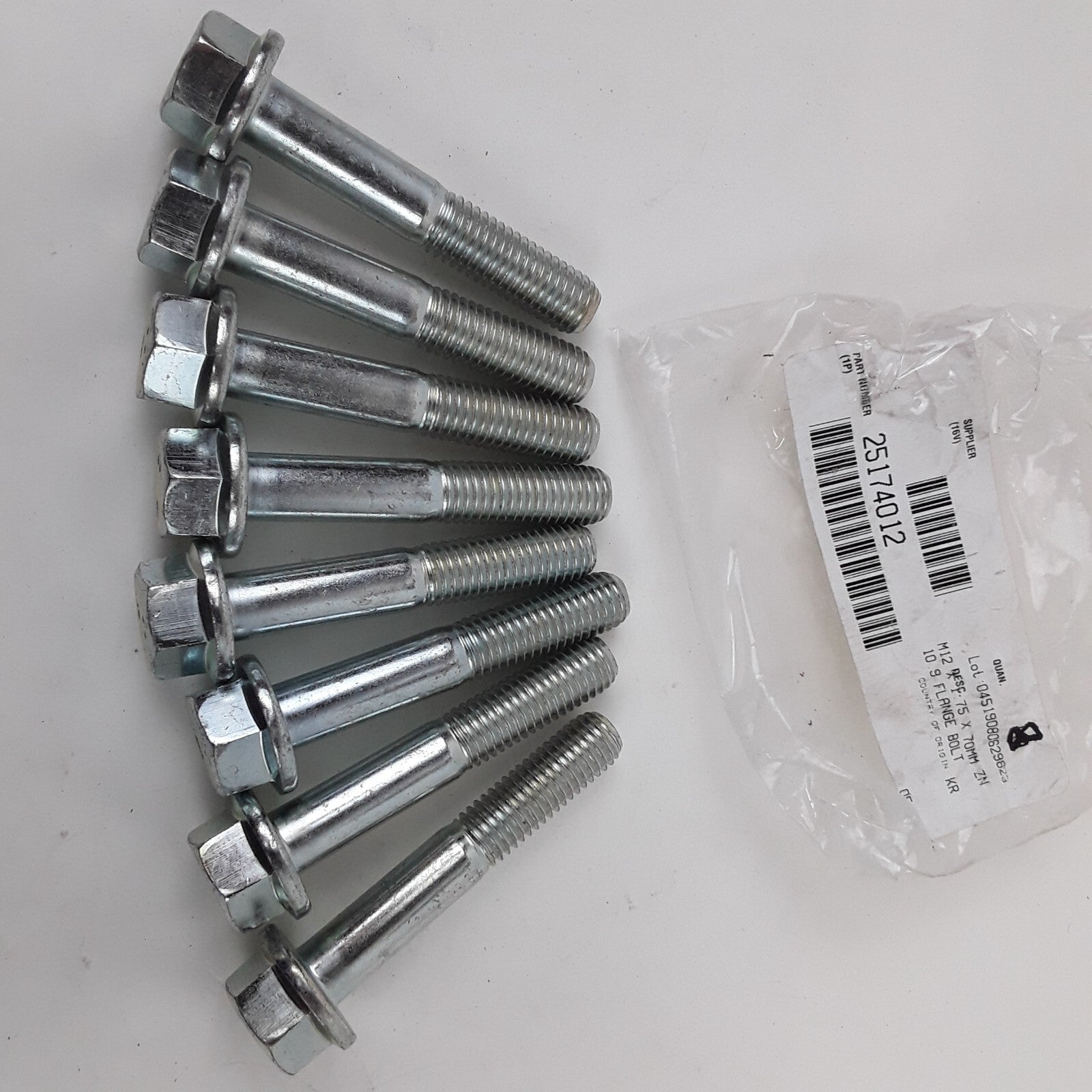 Volvo 25174012 Heavy-Duty Flange Screw Kit Chrome – 8-Pack for Cars & Trucks