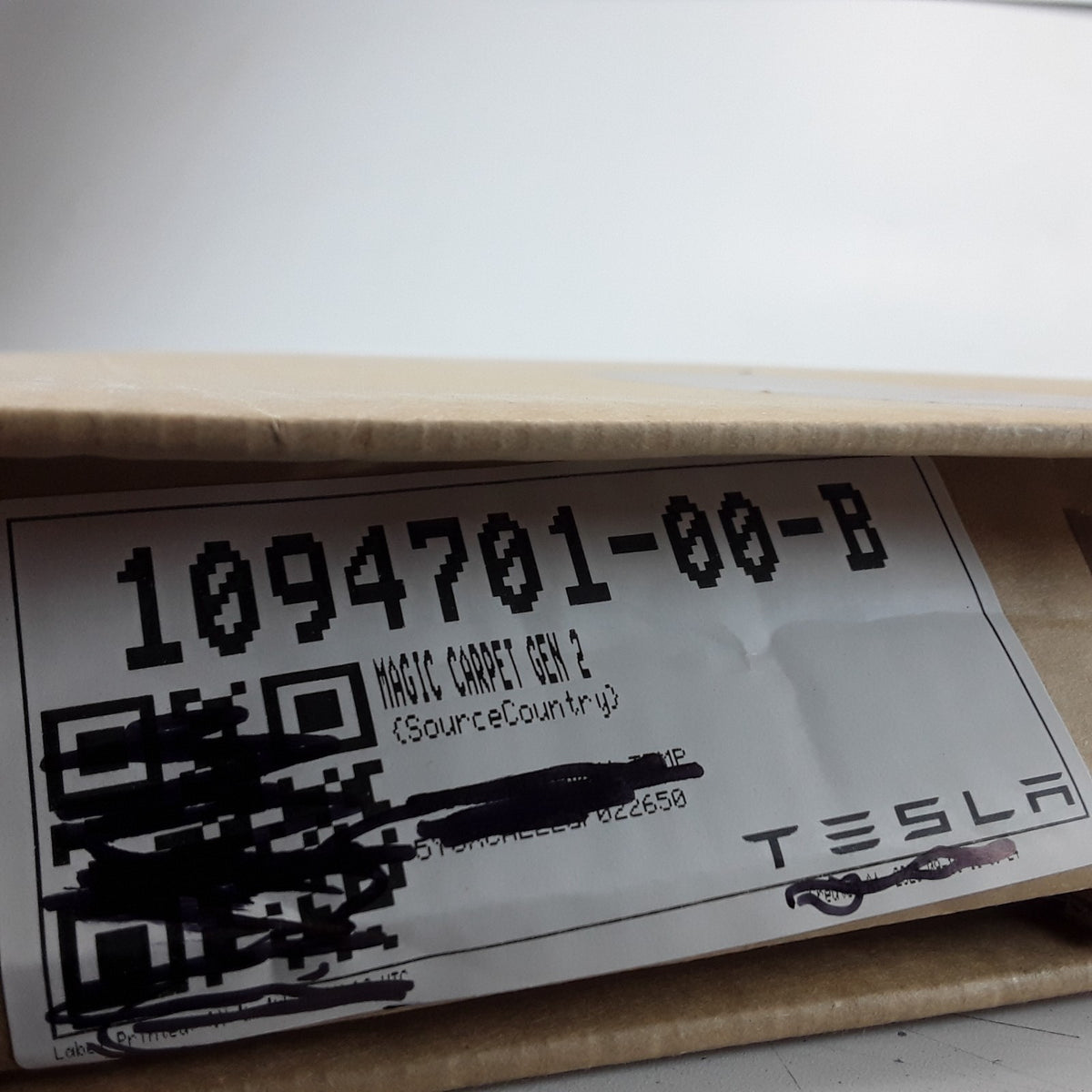 1094701-00-B Magic Carpet Gen 2 Seat Track Assembly For Tesla Model X OEM