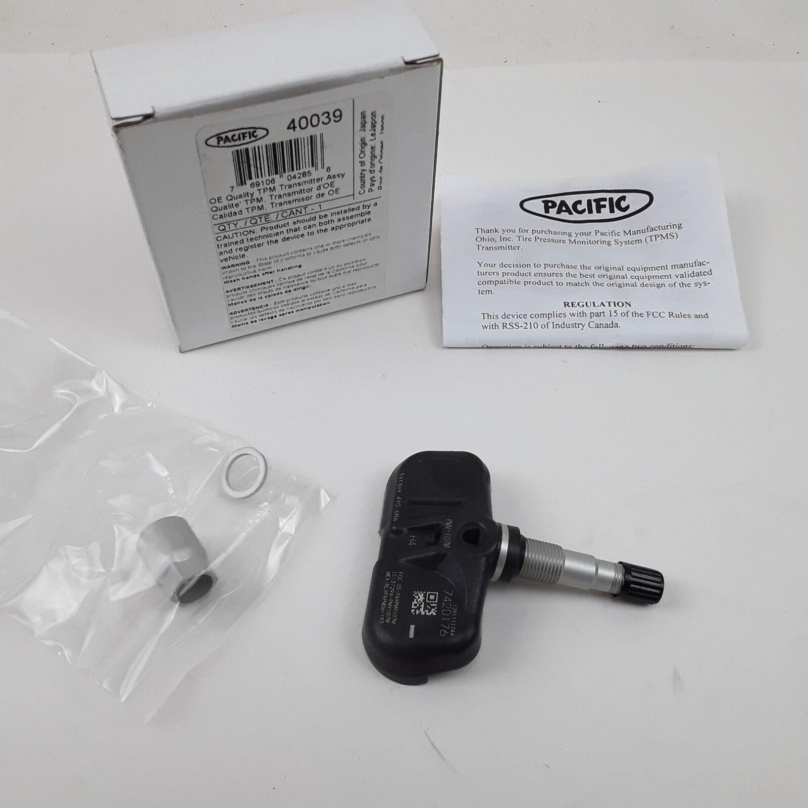 Pacific TPMS Transmitter Sensor Fits 2006-2017 Toyota Lexus Models Part ID 40039
