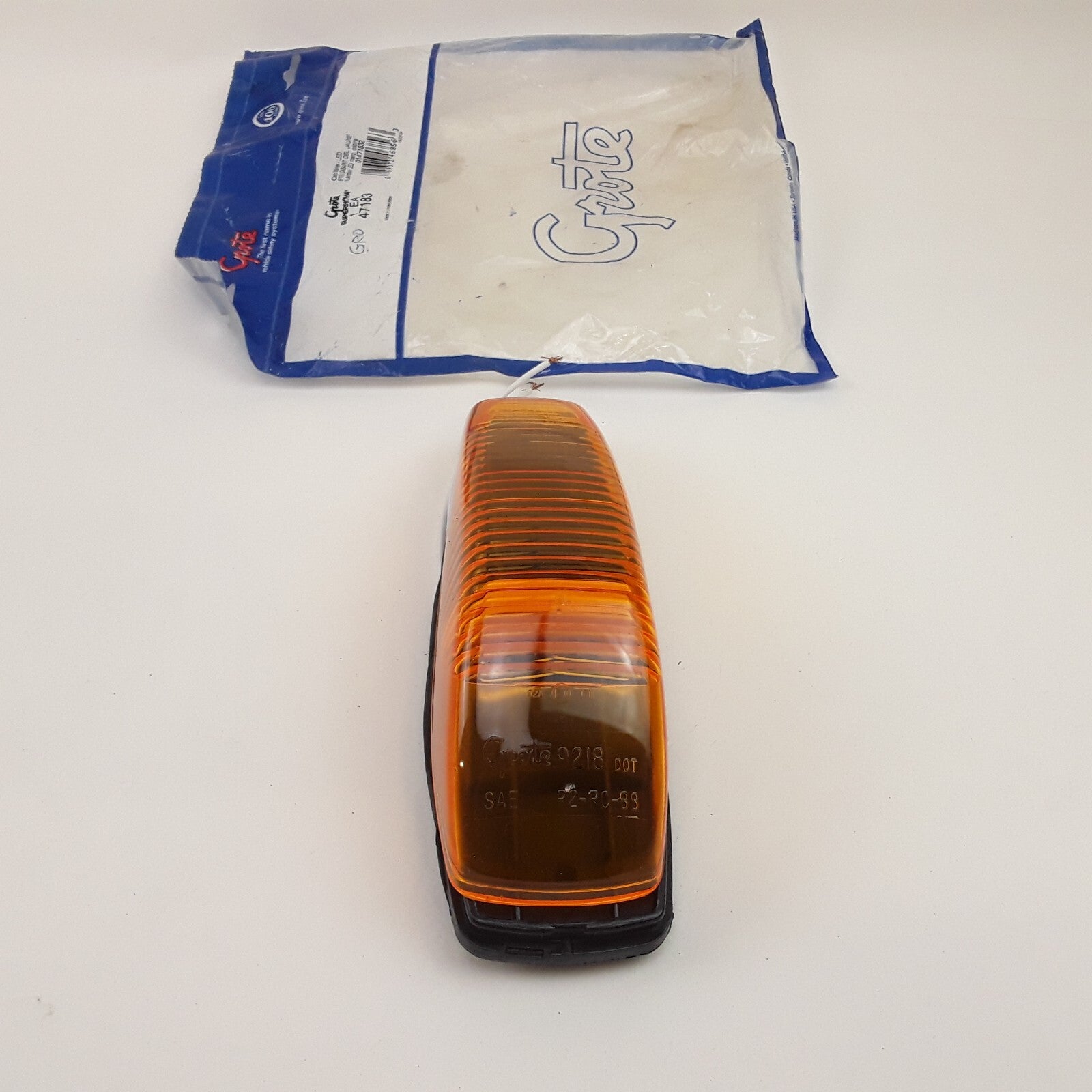 Grote Truck SuperNova Small Aerodynamic LED Cab Front Side Marker Light Amber