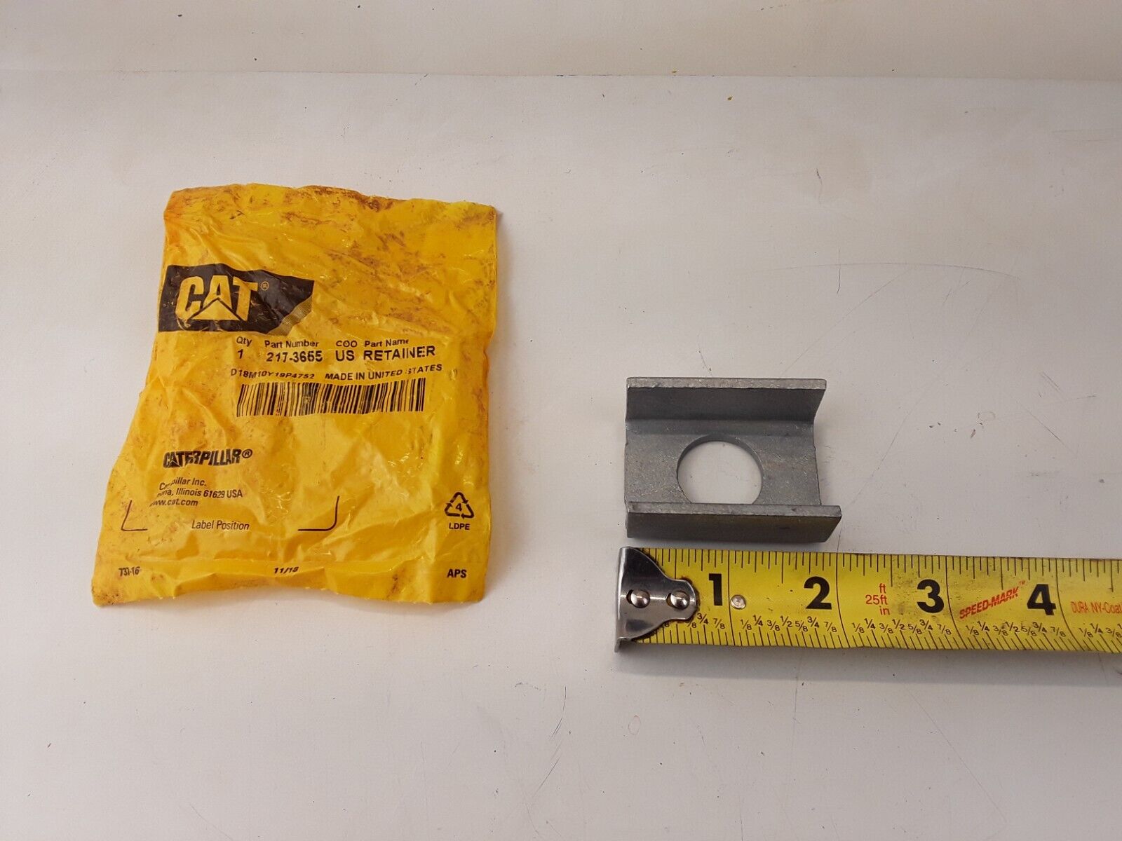 CAT 217-3655 50MM LONG FORMED STEEL RETAINER FITS CATERPILLAR - HotCarParts