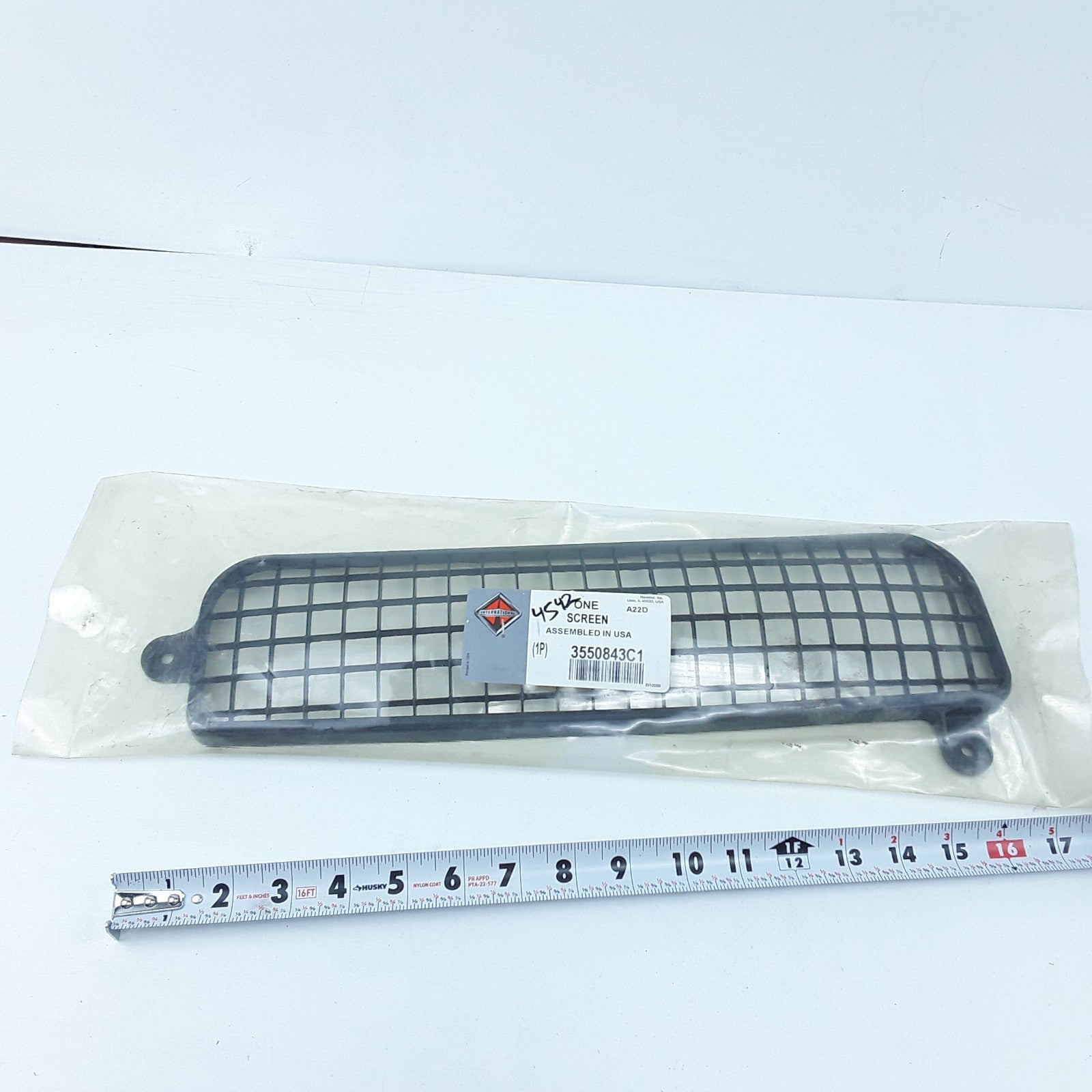 International 3550843C1 Air Intake Grille Green Screen For Navistar Trucks
