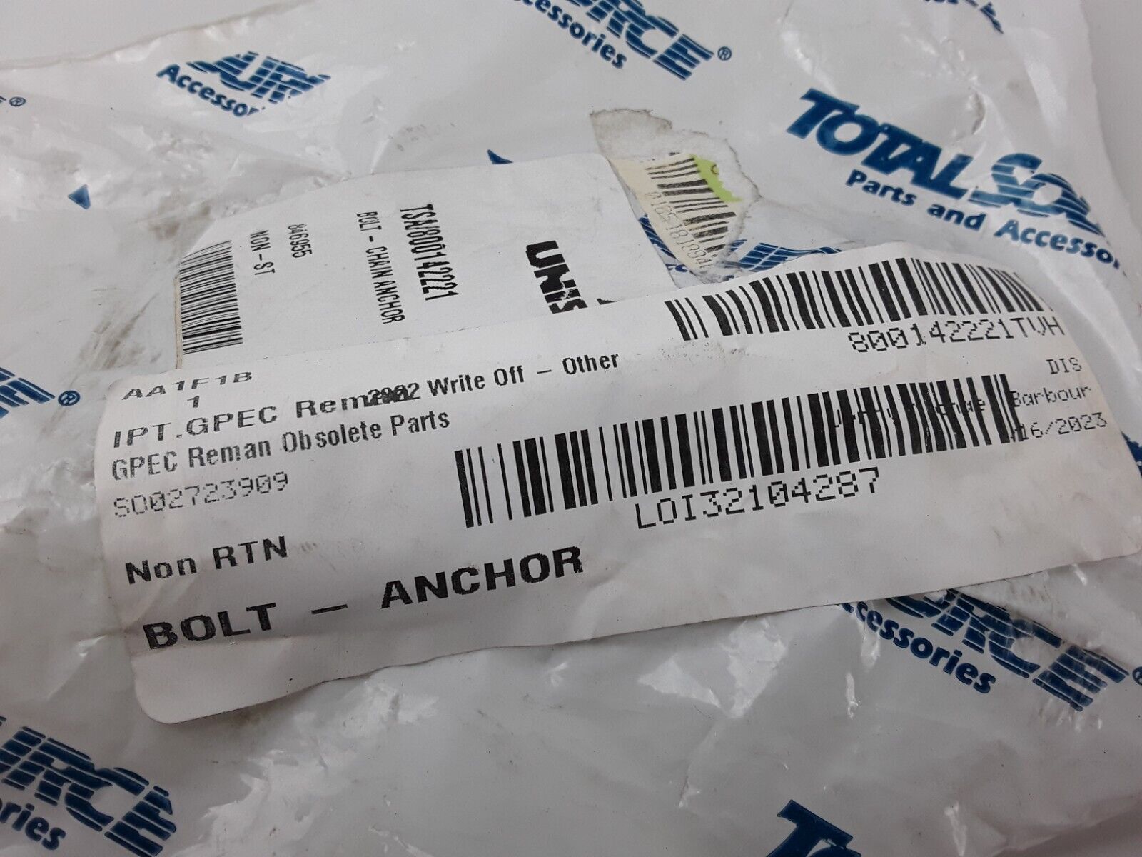 For Yale 220004224 Forklift BOLT CHAIN ANCHOR For Donghua BL8 FREE SHIPPING - HotCarParts