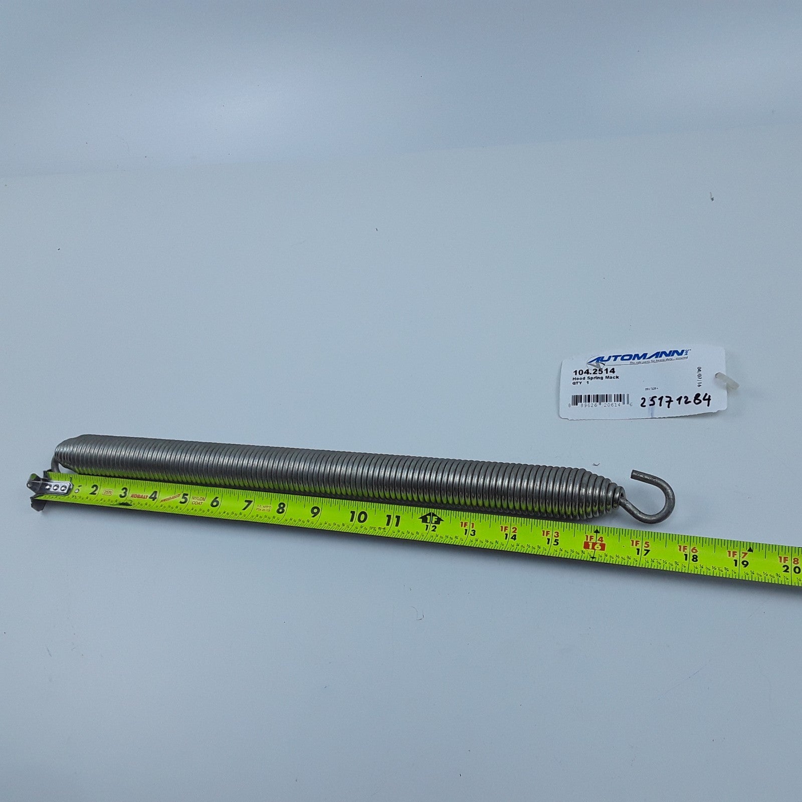 Automann 104.2514 Hood Spring Fits Mack Vision CX CXP CXN p/n 57QL261M,25171284