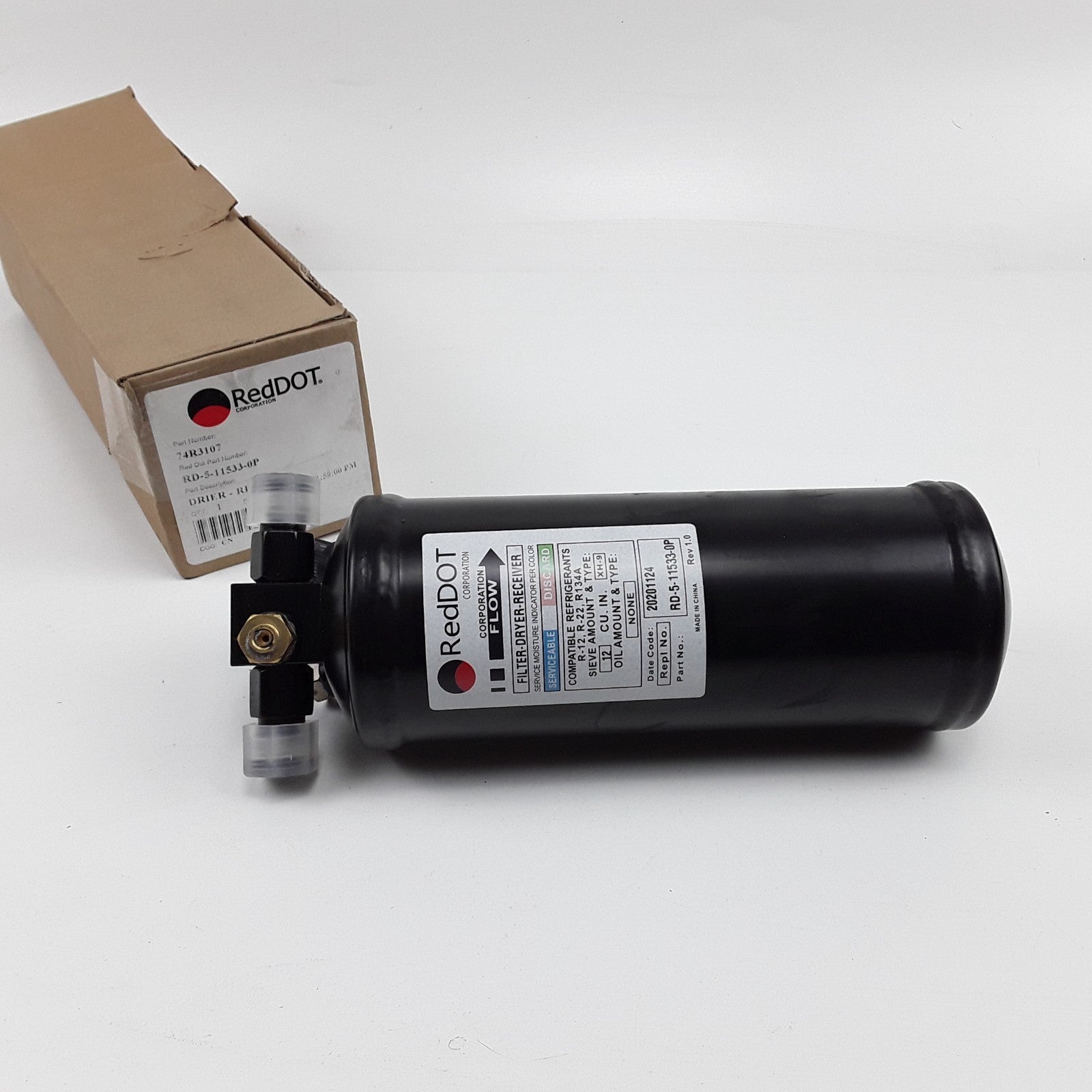 Steel Filter Drier Fits GMC White Autocar Mack Volvo (1984 1985 1986 1987-2015)