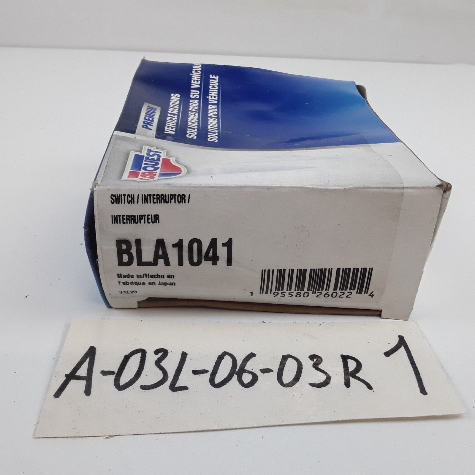 Carquest BLA1041 HVAC Blower Control Switch Heavy Duty
