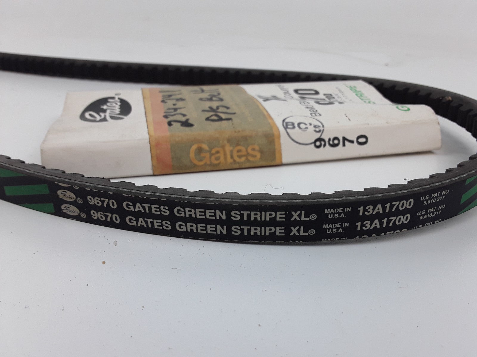 Gates 6970 Power V-Belt Assembly Green Stripe XL 1/2" x 67-3/8"