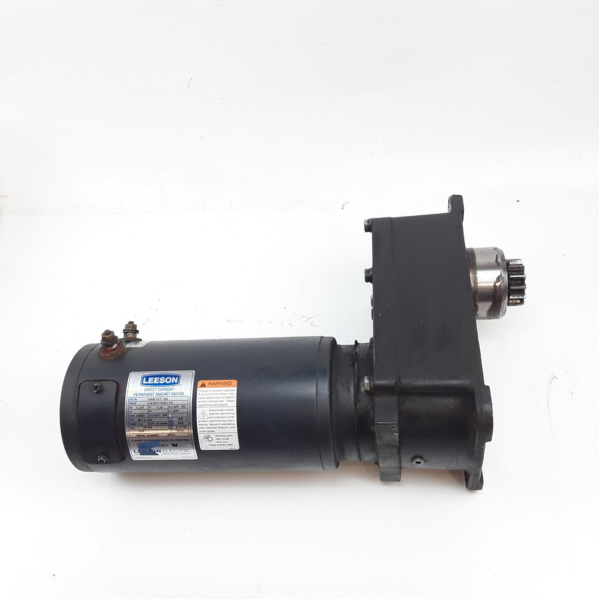 Leeson C42D14NC1E Permanent Magnet Motor & Gear Fits Crown SP3520-30 Forklift
