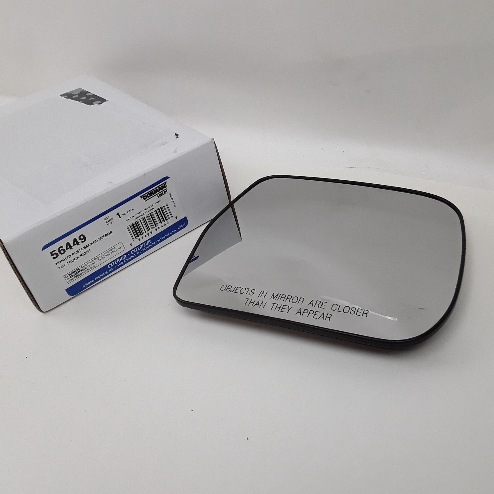 Dorman 56449 Right Door Mirror Glass Fits Toyota Highlander 2001 2002 2003-2007