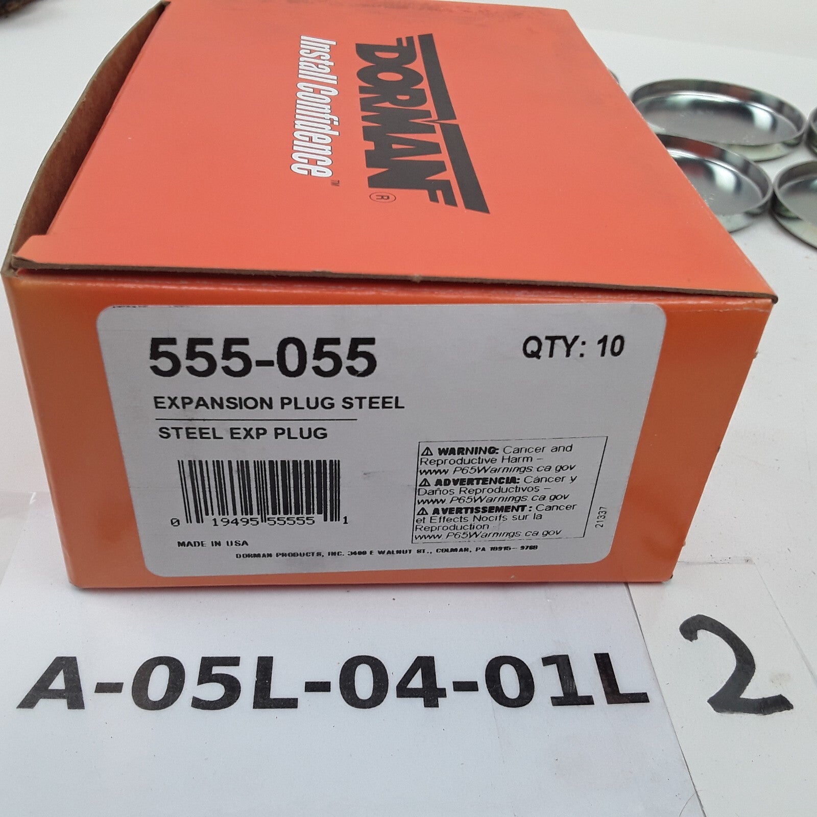 10 Engine Camshaft Steel Cup Expansion Plug 2-1/2" 0.28 For Mercury Ford Lincoln