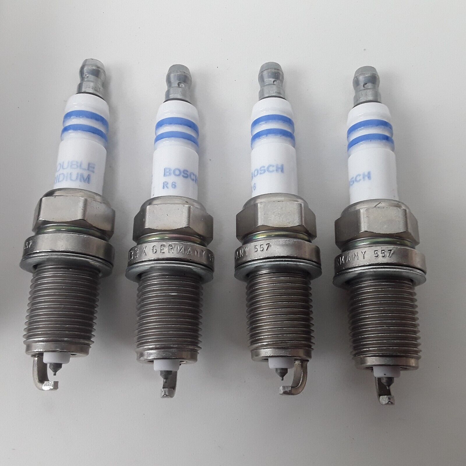 4 Bosch 9600 Double Iridium Spark Plug For Chevrolet Hyundai Kia Toyota Subaru