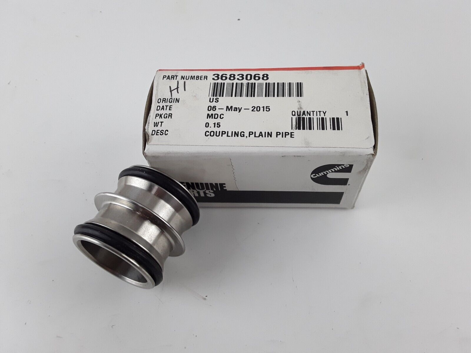 OEM Cummins 3682808 Plain Pipe Coupling 15L ISX QSX p/n 3683068 3682544 3682810 - HotCarParts