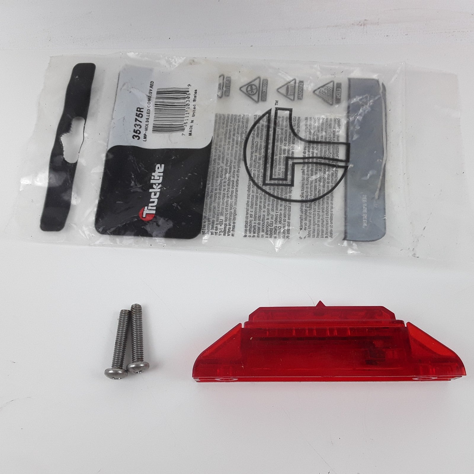 Truck-Lite 35375R 35 Series Marker LED Light Fits N Forget M/C Lamp Connection