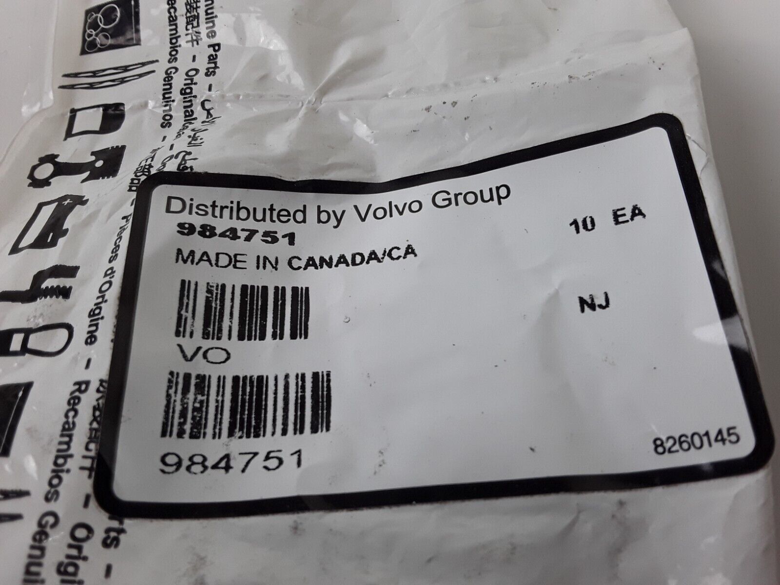 Volvo 984751 Flange Screw M10 p/n 21849777 946471 V946471 970944 V970944 V940148 - HotCarParts