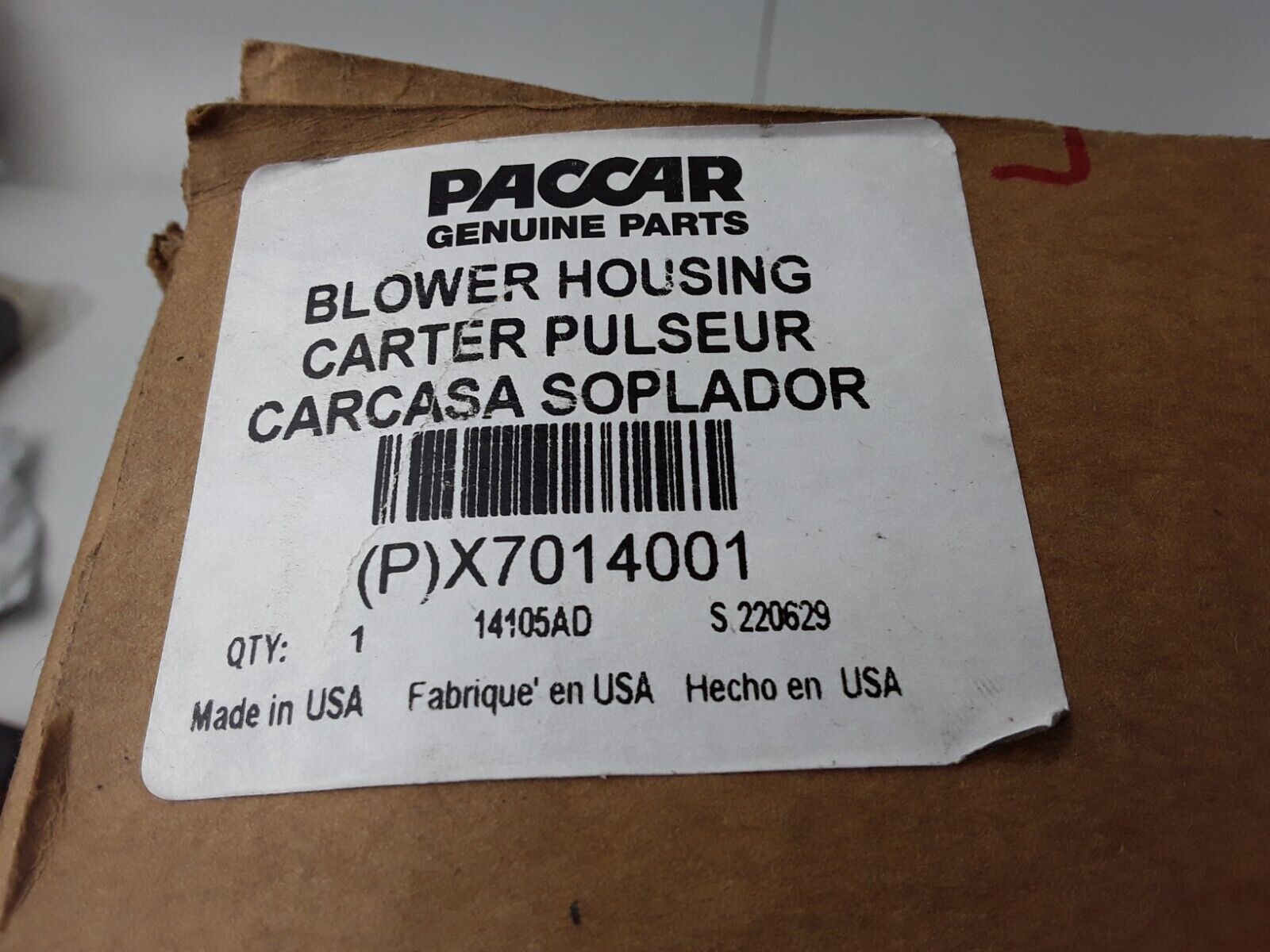 Truck Kenworth HVAC Heater Housing Blower Motor Carter Pulseur Cover X7014001 - HotCarParts