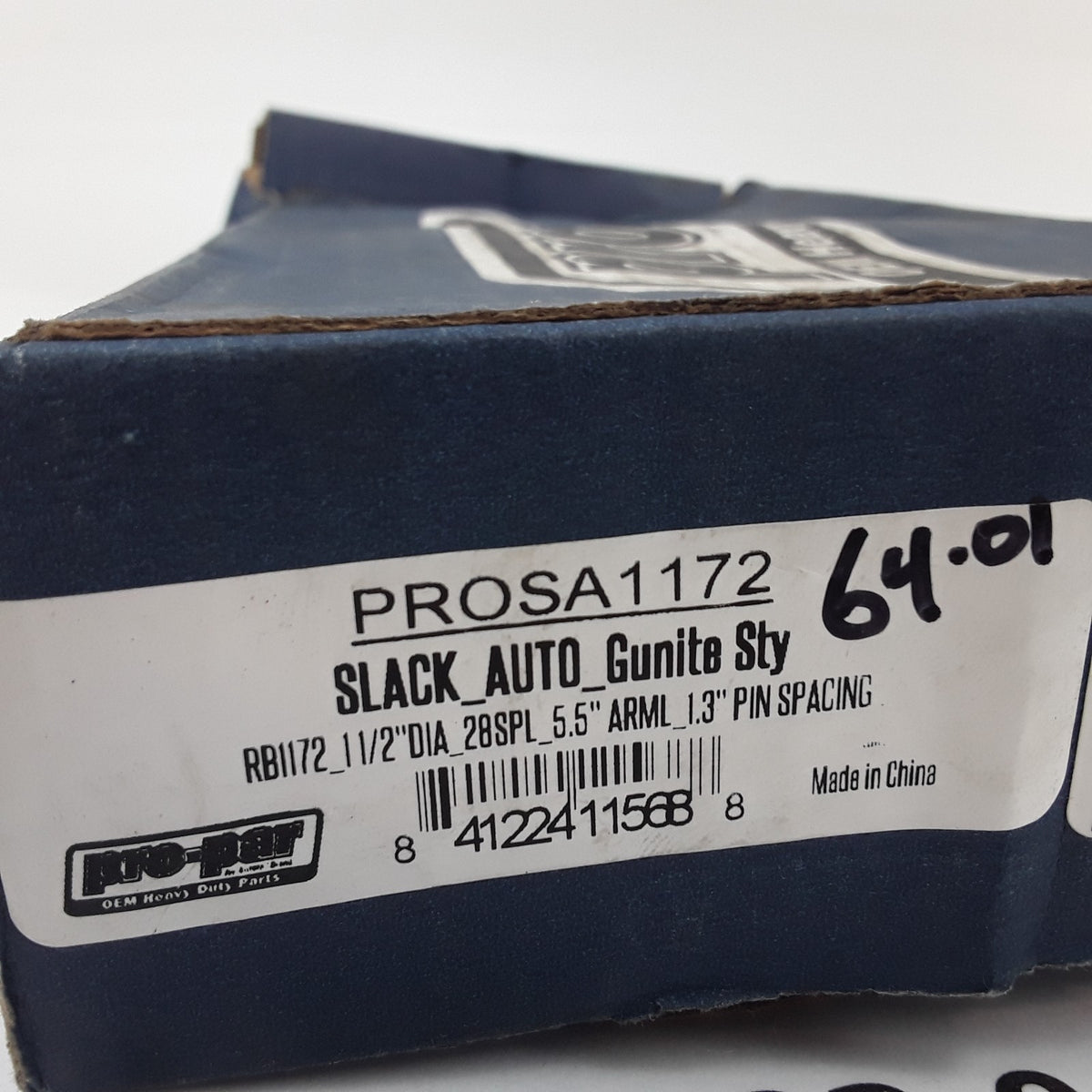 Automatic Slack Adjuster Straight 1-1/2"-28 Spline 5-1/2" Steer & Drive Axle