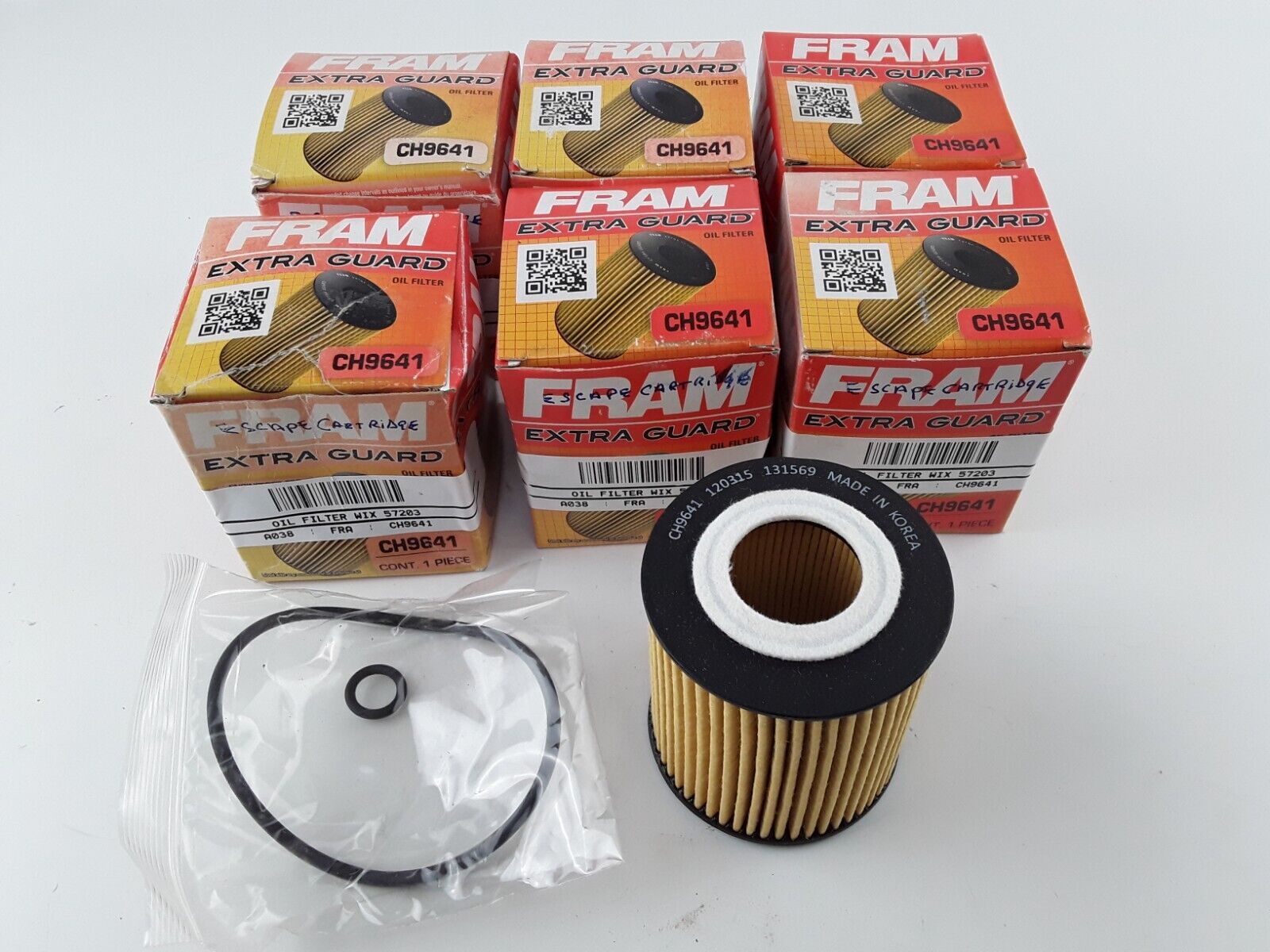 6 PCS Engine Oil Filter Extra Guard Fram CH9641 Fits wix 57203 Free Shipping - HotCarParts