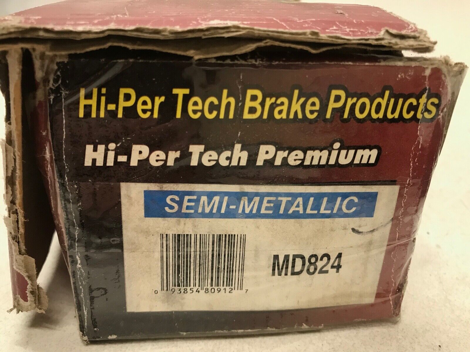 Disc Brake Pad Set Front SP Hi-Per Tech MD824 SEMI-METALLIC DISC BRAKE PADS - HotCarParts