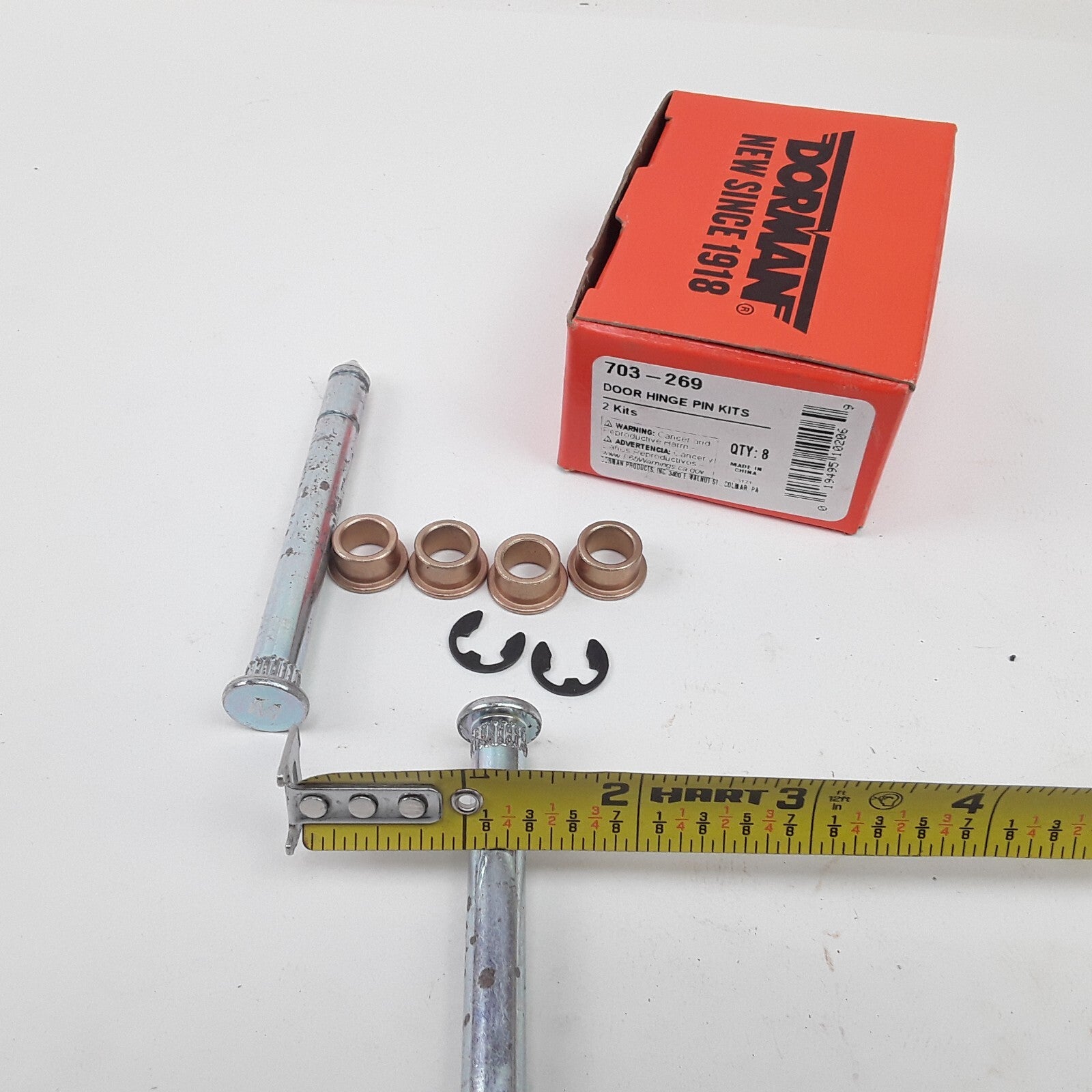 Door Hinge Pin and Bushing Kit Fits Ford Bronco F-150 F-250 F-350 1981-1994