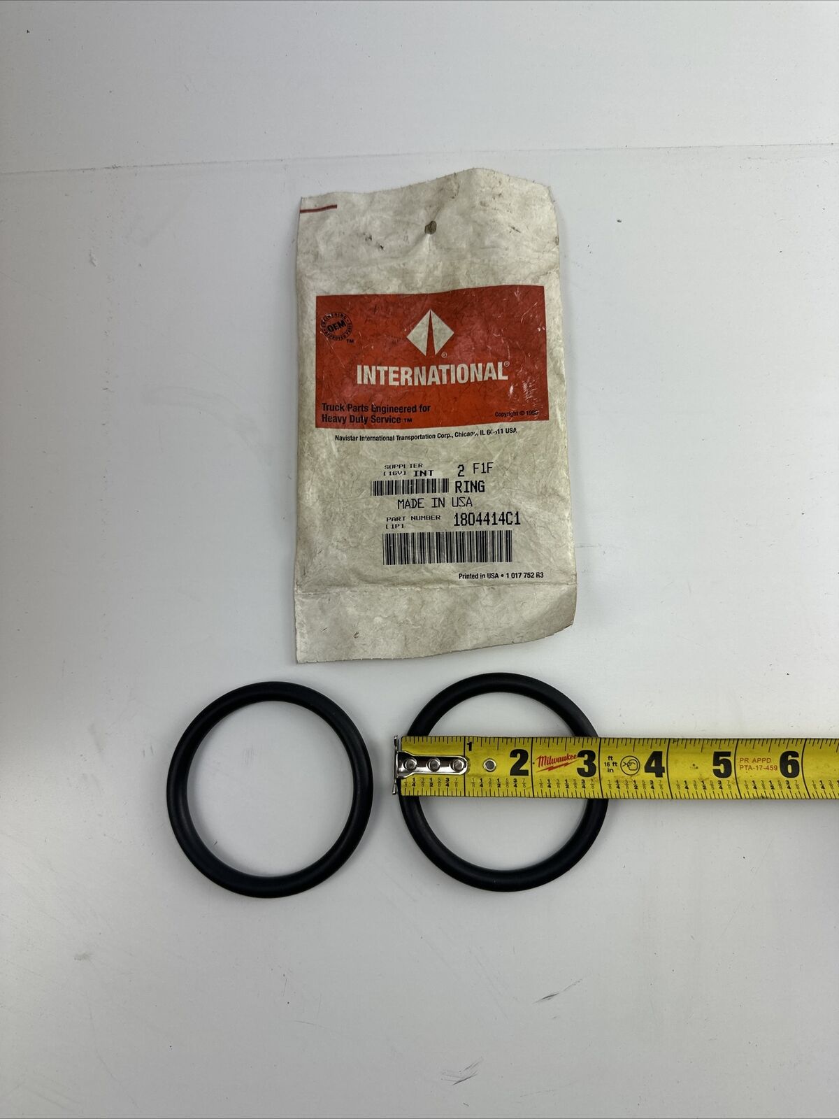 INTERNATIONAL SEAL RING 1804414C1 2PCS. - HotCarParts