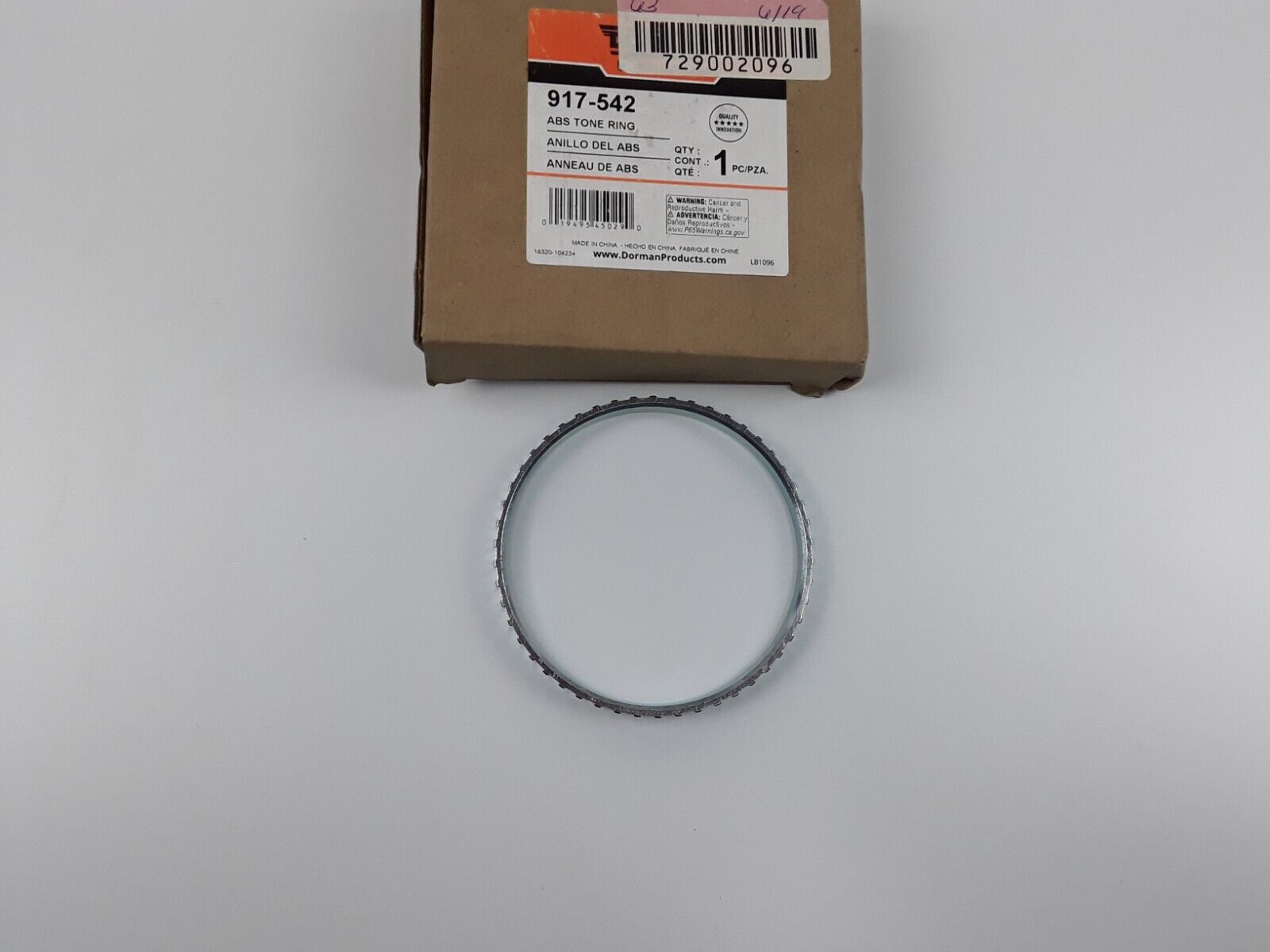 ABS Wheel Speed Sensor Tone Ring-Ring Dorman 917-542 - HotCarParts