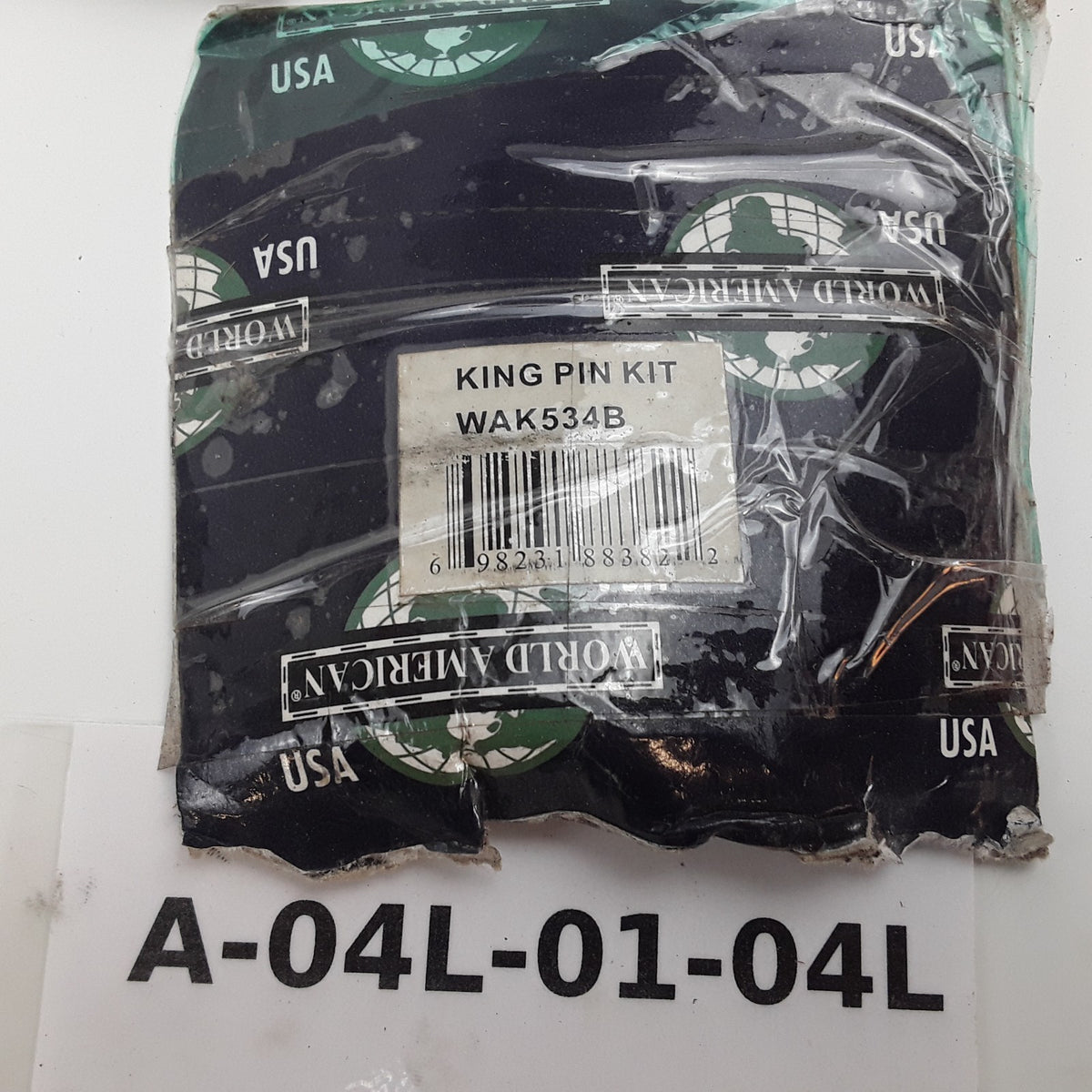 Steering King Pin Kit Double Draw Key Notch 1.794in Diameter x 10.410in Length