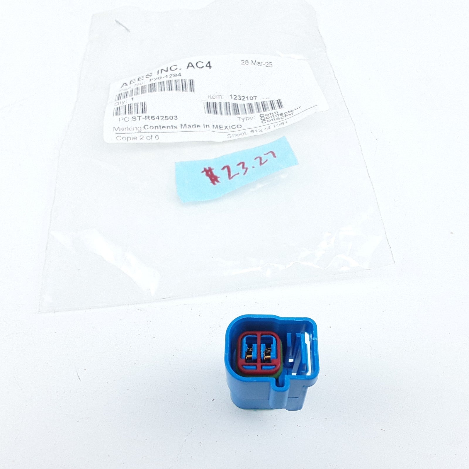Peterbilt P20-1284 Connector Resistor Electrical Assembly Fits Peterbilt Trucks