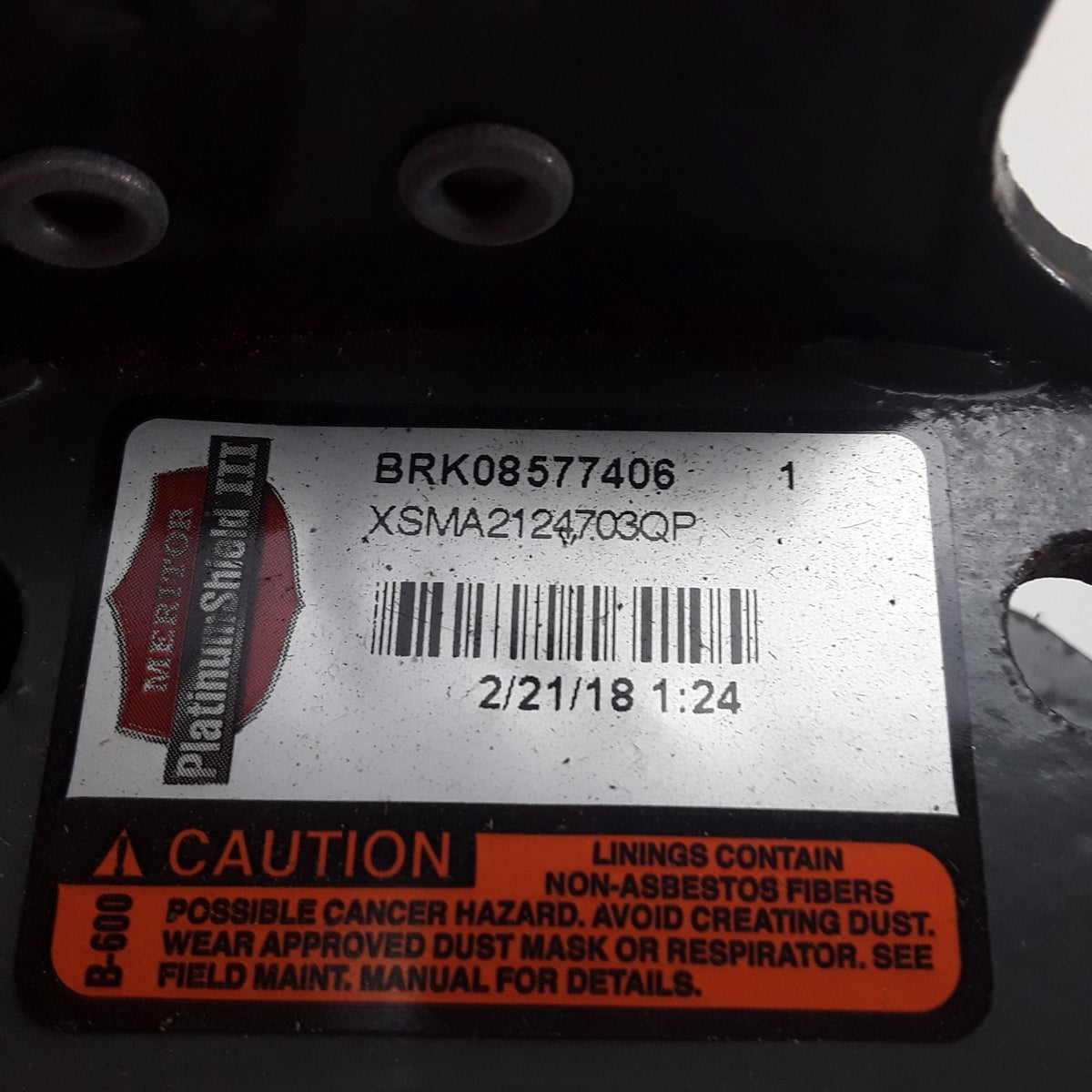 Meritor XK2124703QP Drum Brake Shoe Kit Fits Meritor Q Plus Front Axle