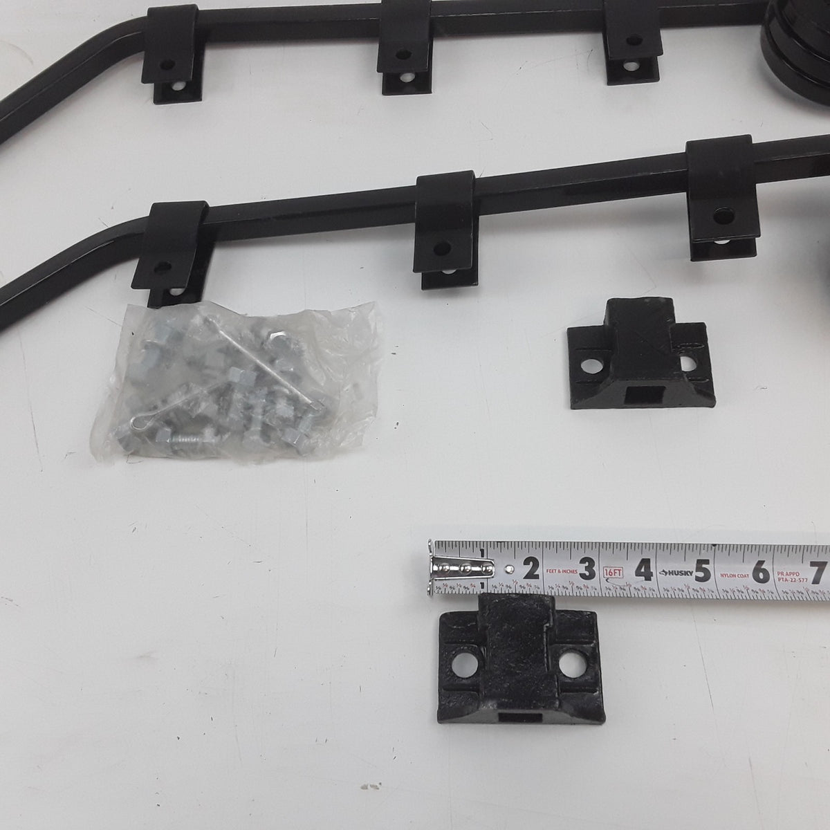 World American WA-2733B Mud Flap Hangers Steel Square Tube For Trucks & Trailers