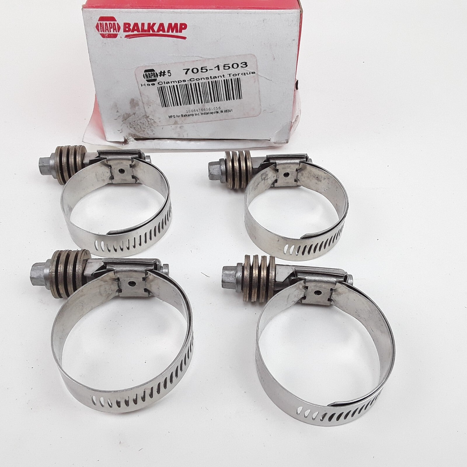 Pack of 4 Pipe Hose Clamp Size Range 13/16 in. - 1 3/4 in. , 5/8" Band