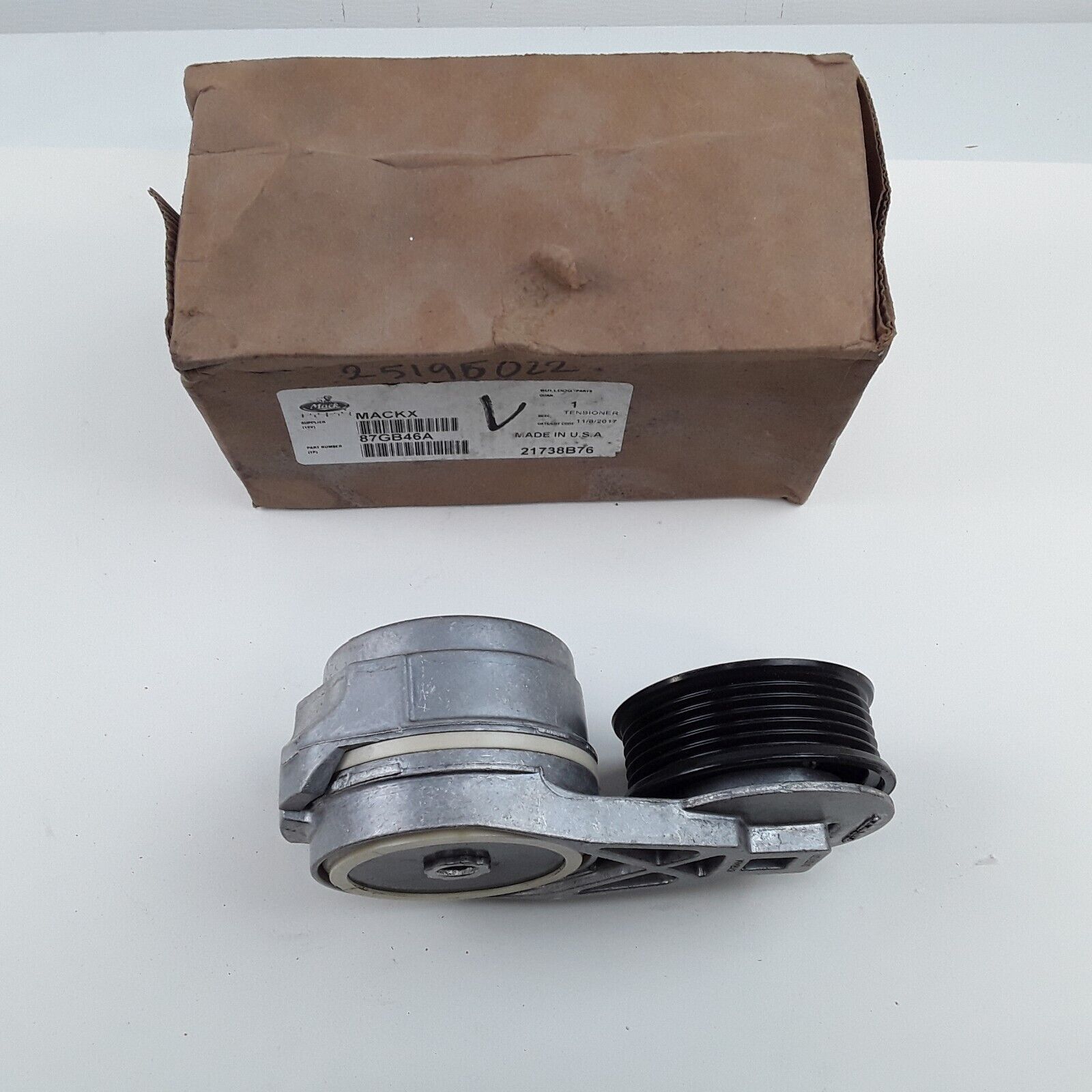 OEM Genuine Mack 87GB46A Belt Tensioner P/N 87GB47A, 87GB47, 25195022