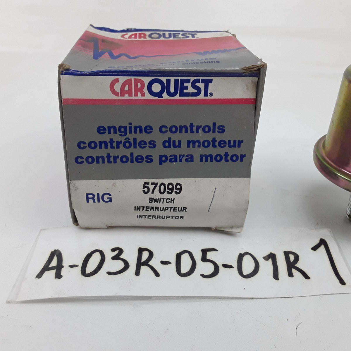 Engine Oil Pressure Switch For Automotive or Marine Applications Carquest 57099